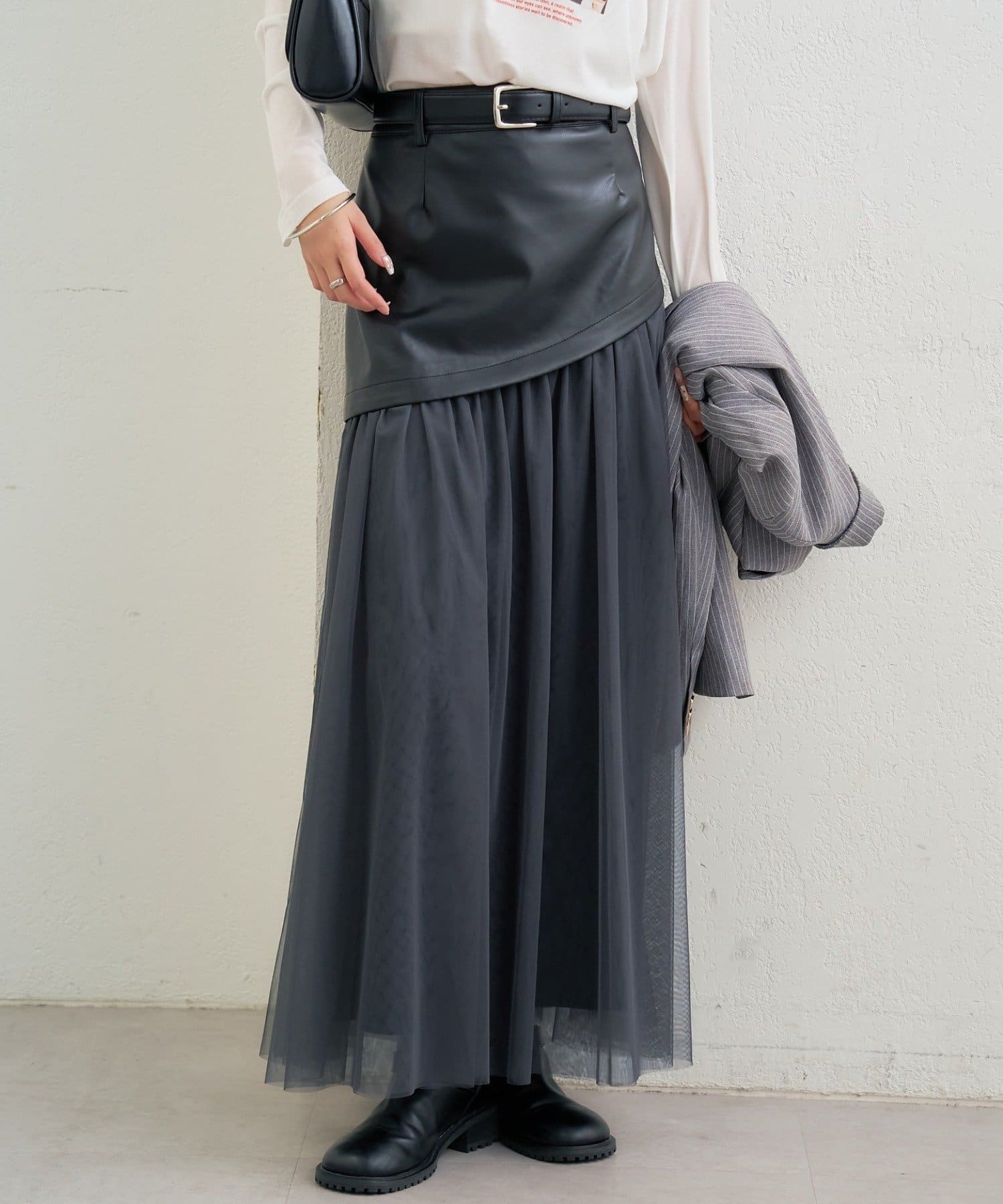 mystic(ミスティック) チュールドッキングスカート