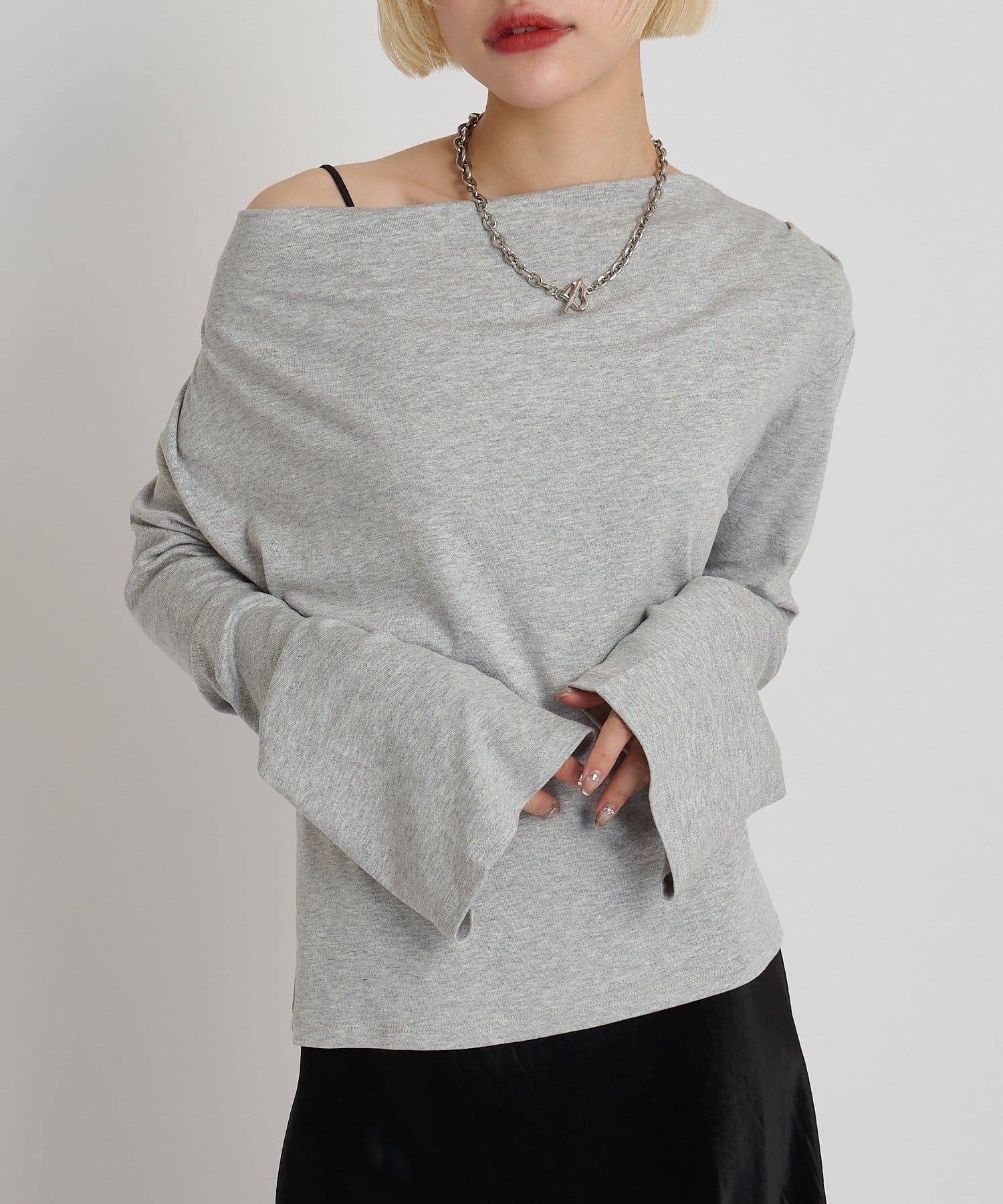 w closet(ダブルクローゼット) ワンショルカットソー