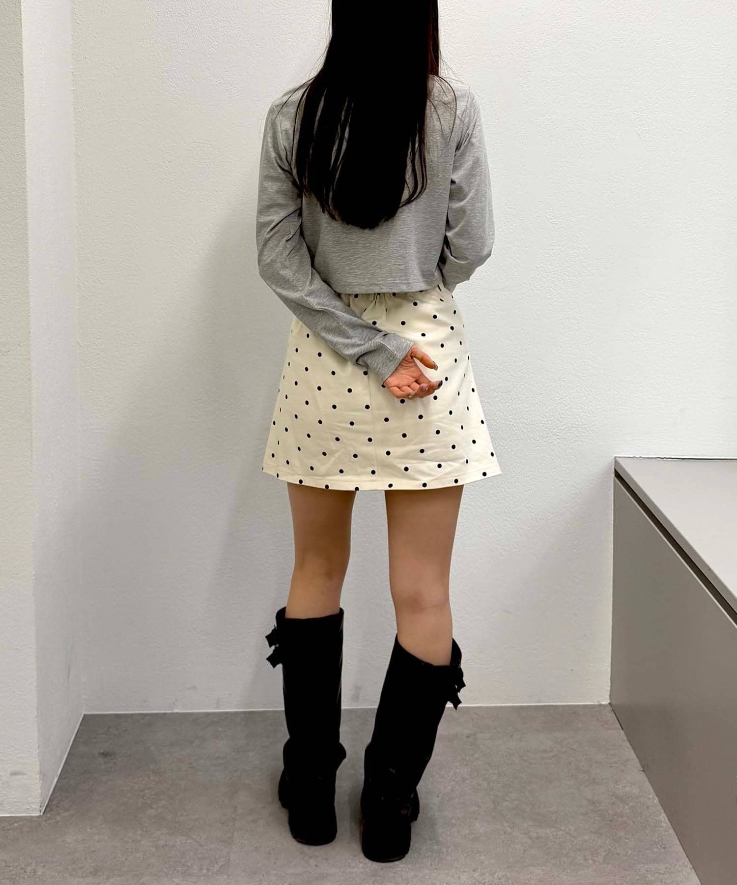 w closet(ダブルクローゼット) ハートリボン刺繍Tシャツ