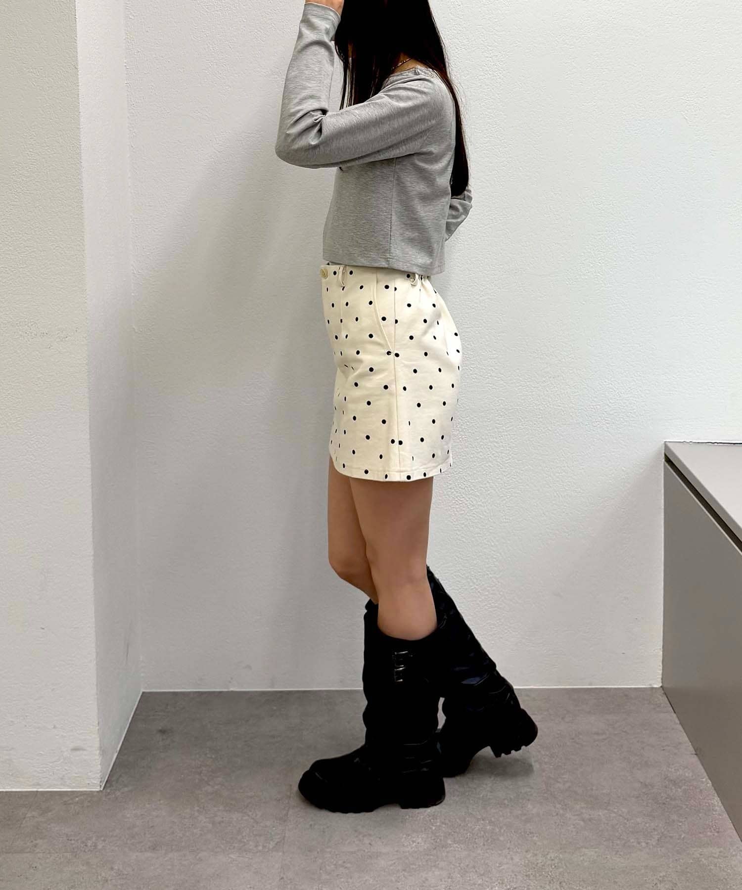 w closet(ダブルクローゼット) ハートリボン刺繍Tシャツ