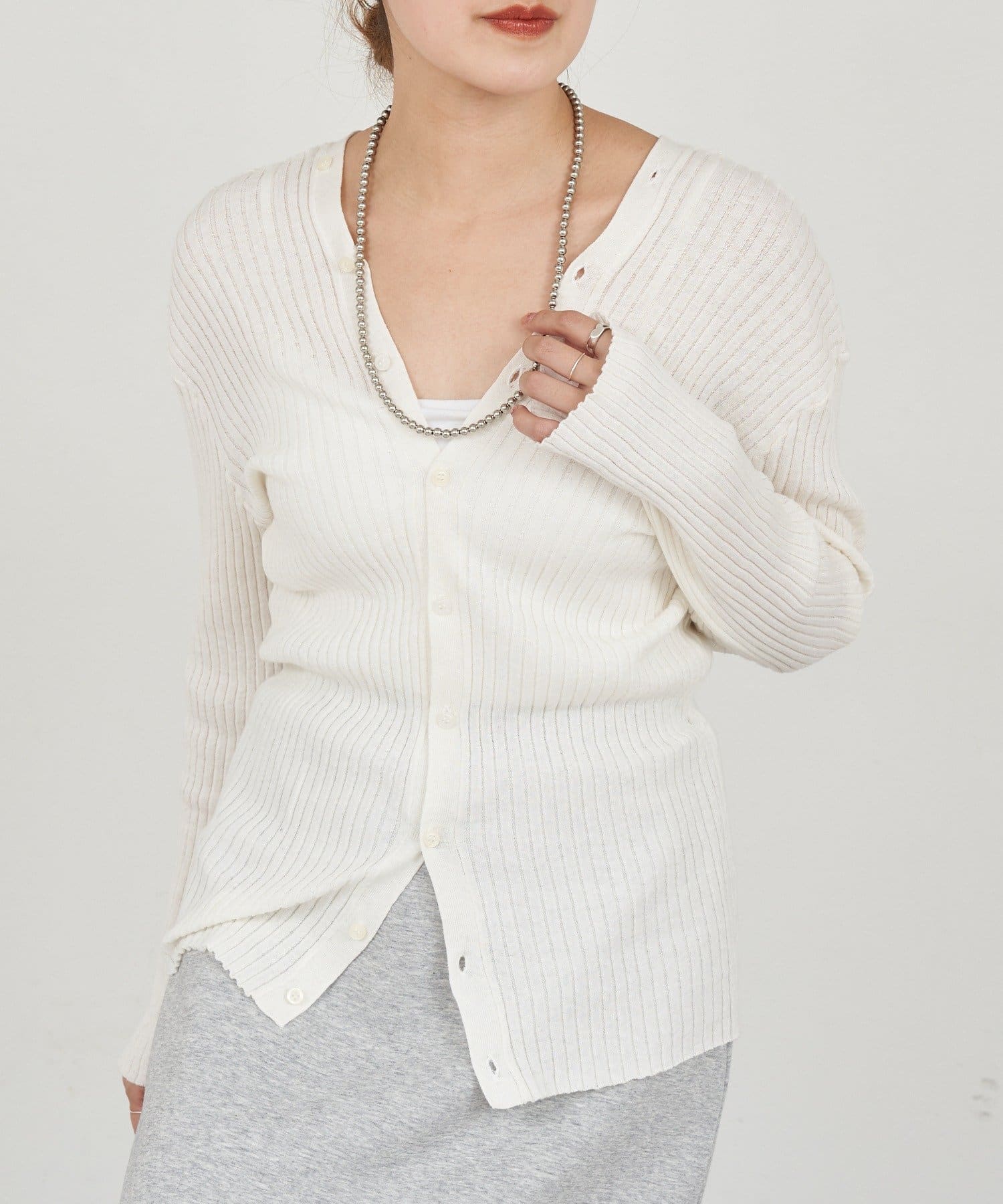 26SS予約】2WAYリブカーディガン | SHENERY(シーナリー)レディース