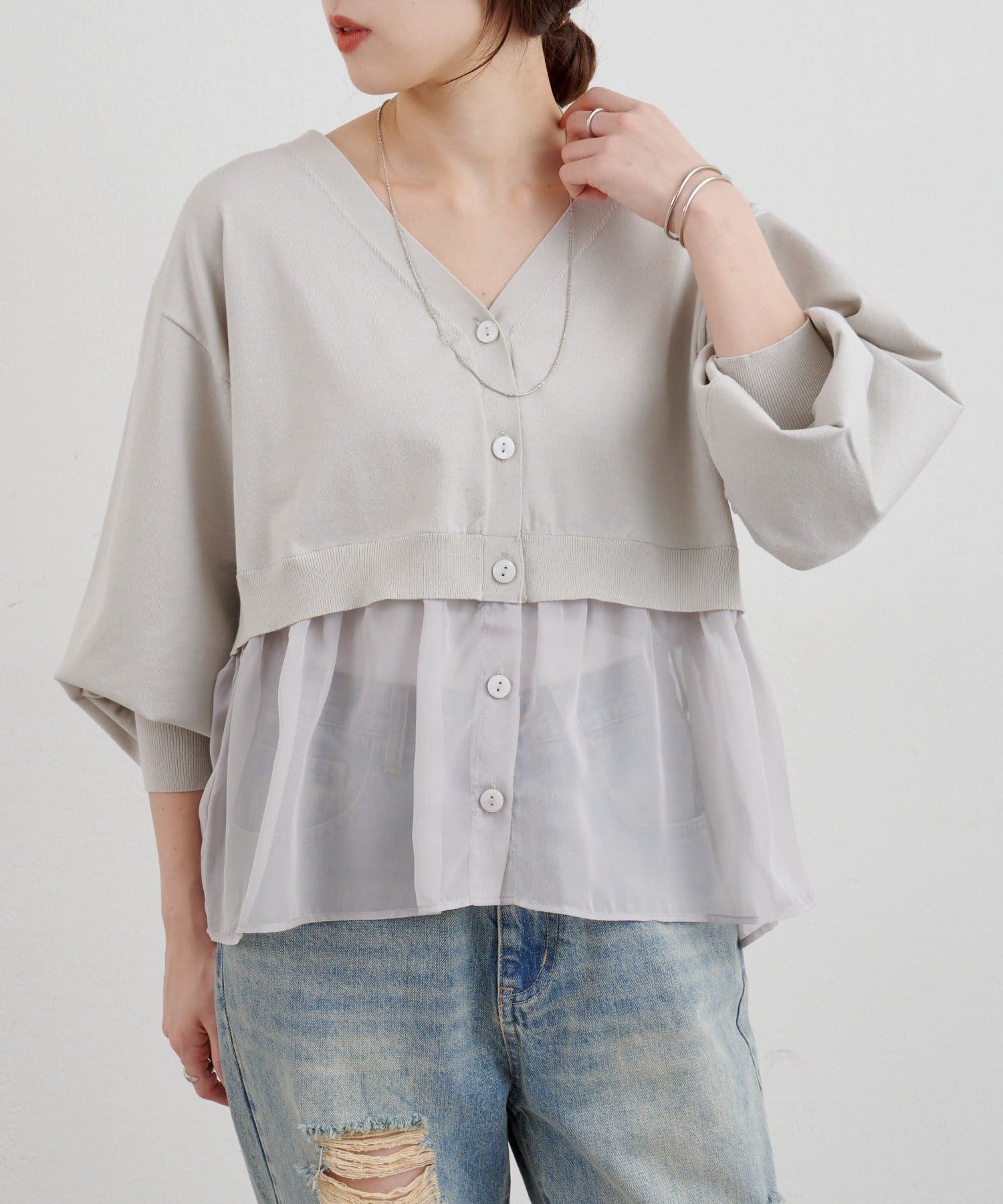 26SS予約】シアードッキングカーディガン | SHENERY(シーナリー