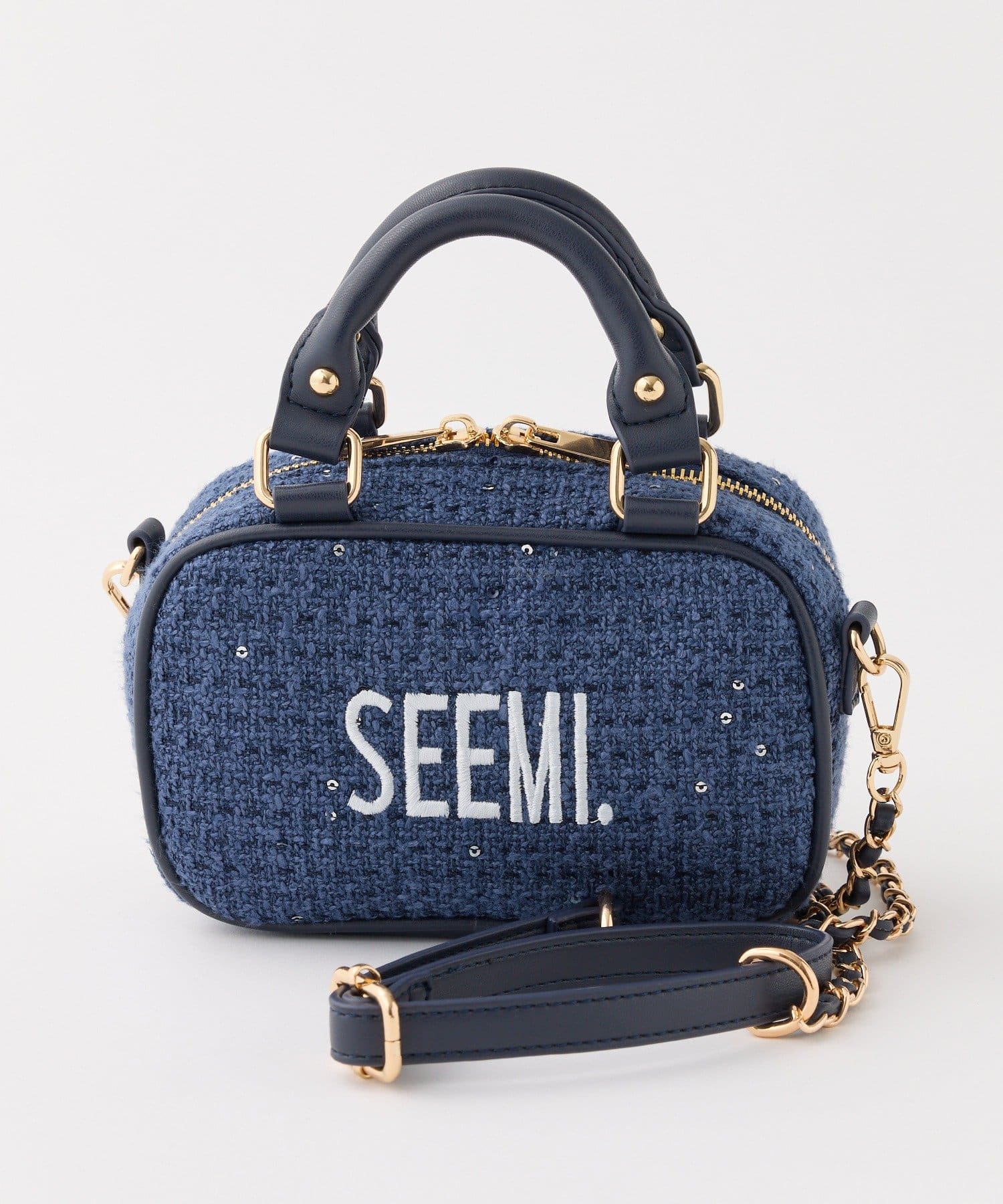 Seemi.by NICE CLAUP(シーミーバイナイスクラップ) 【Seemi】ツイードミニショルダー