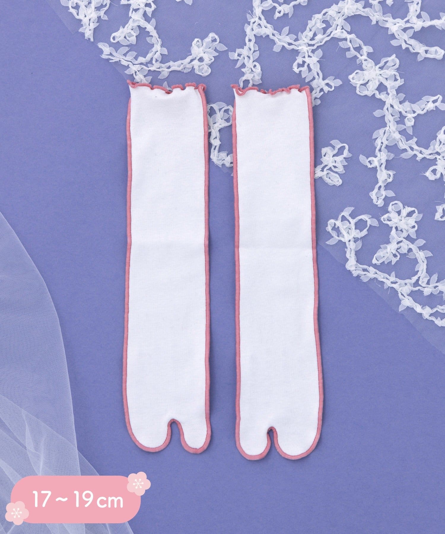 3COINS(スリーコインズ) 足袋ソックス：17～19cm／ひな祭り