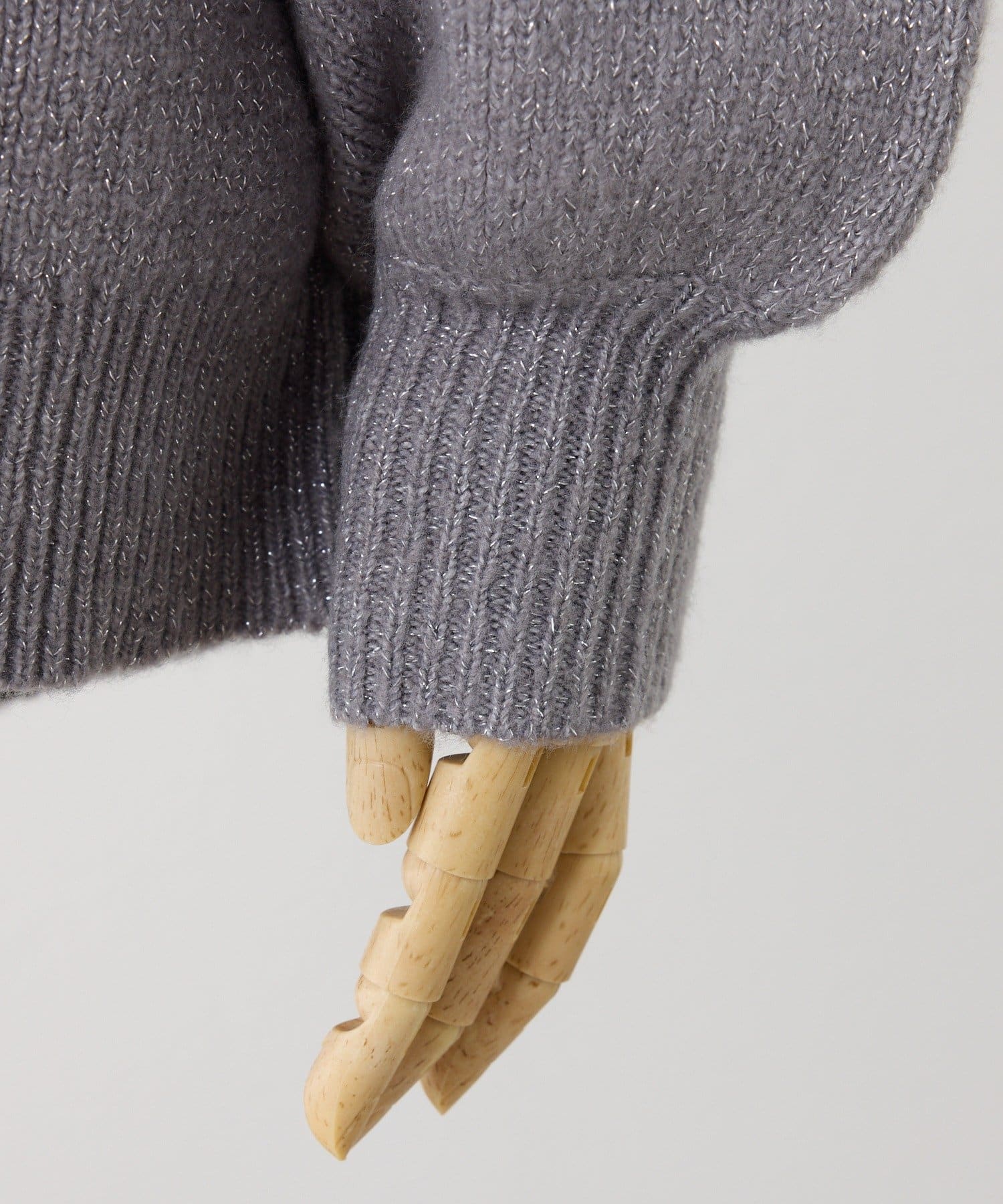 one after another NICE CLAUP(ワンアフターアナザー ナイスクラップ) リボン付きオフショルニットワンピ