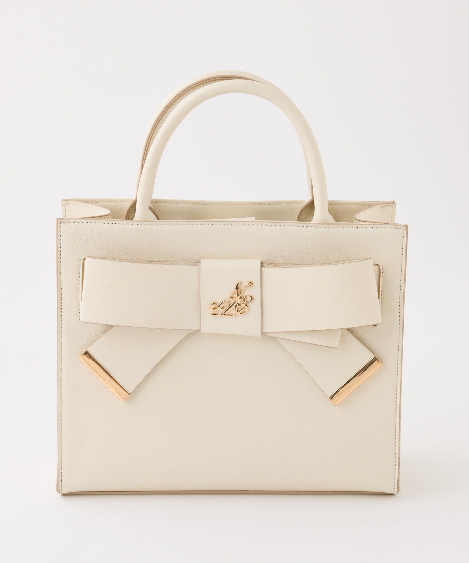 one after another NICE CLAUP(ワンアフターアナザー ナイスクラップ) 【WEB限定】リボンモチーフトートバッグ／ショルダーにもなる