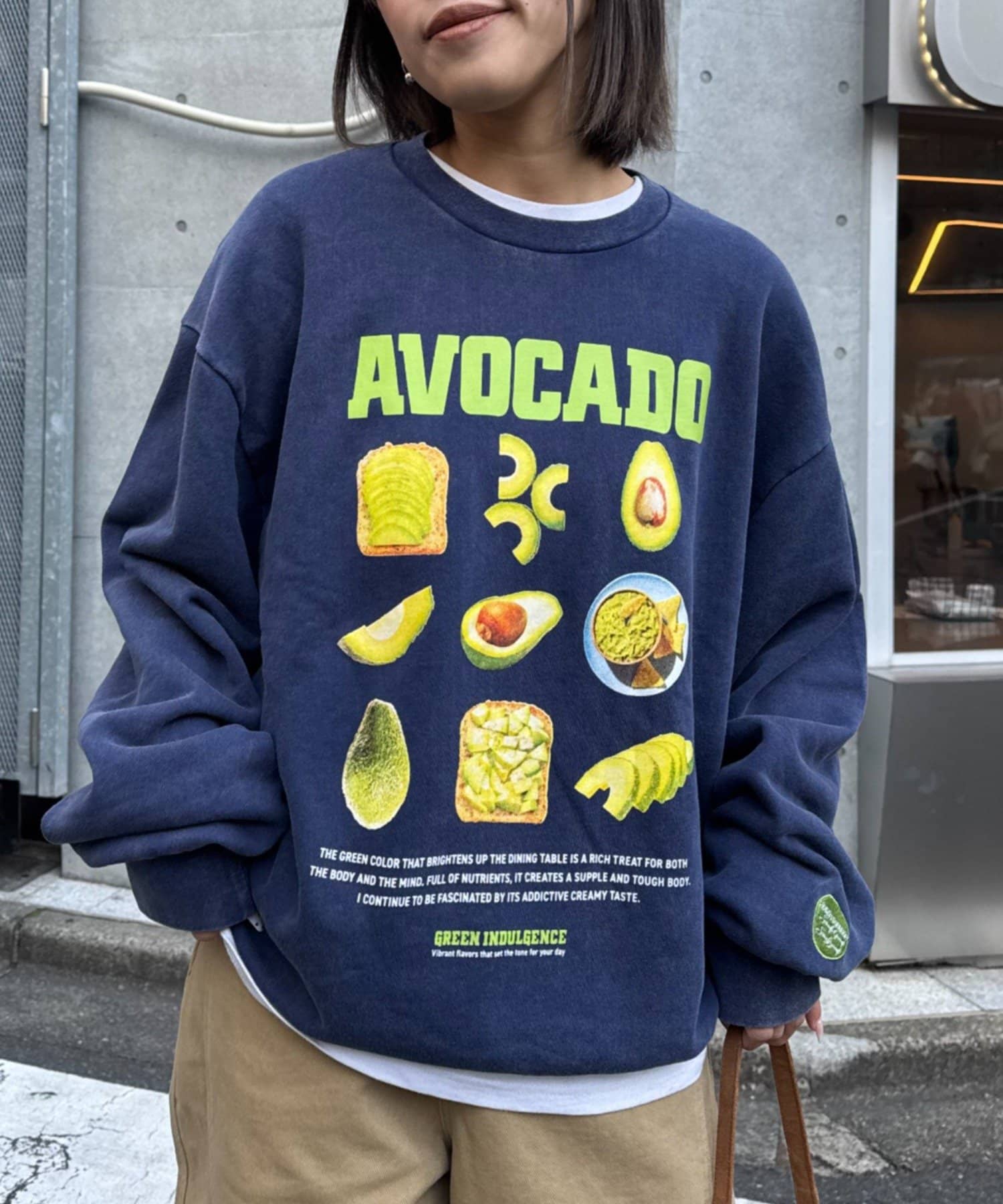 CIAOPANIC TYPY(チャオパニックティピー) 【SOUNDS GOOOOD】ベジタブルプリントパウダー加工スウェット