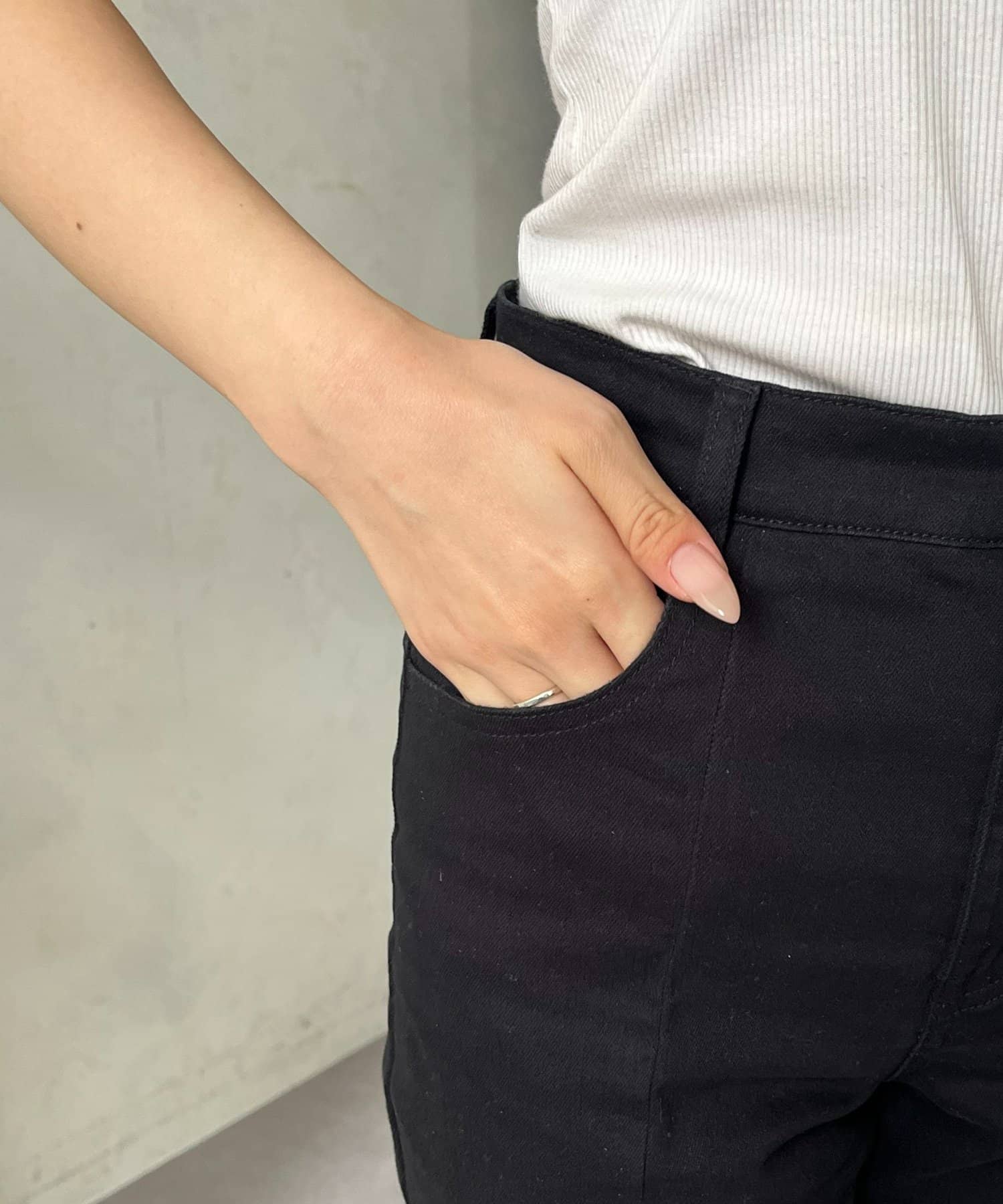 prose verse(プロズヴェール) センターラインストレッチツイルフレアパンツ