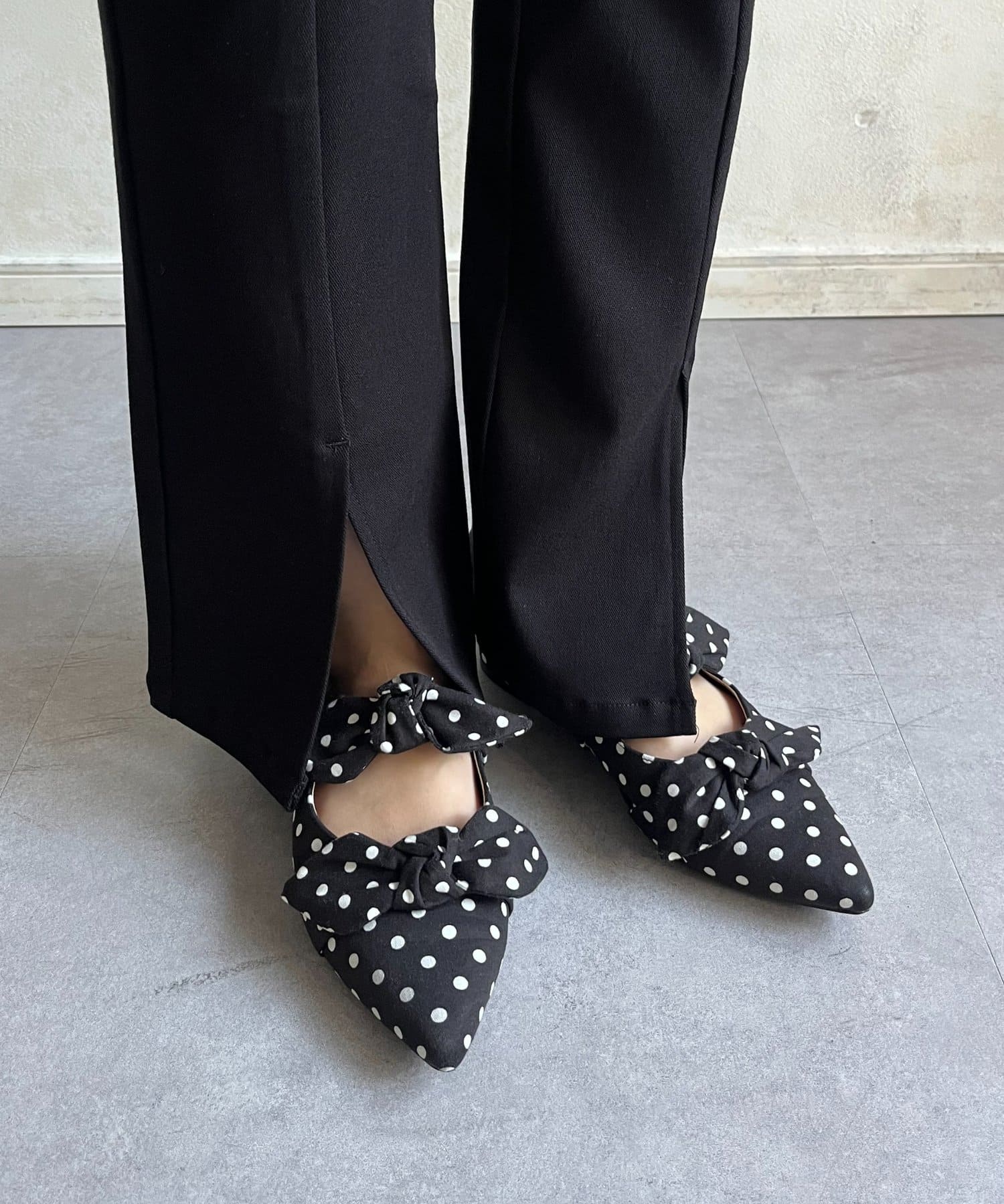 prose verse(プロズヴェール) 【春服総選挙対象商品】【-3kg見え！】フロントスリットスーパーストレッチパンツ