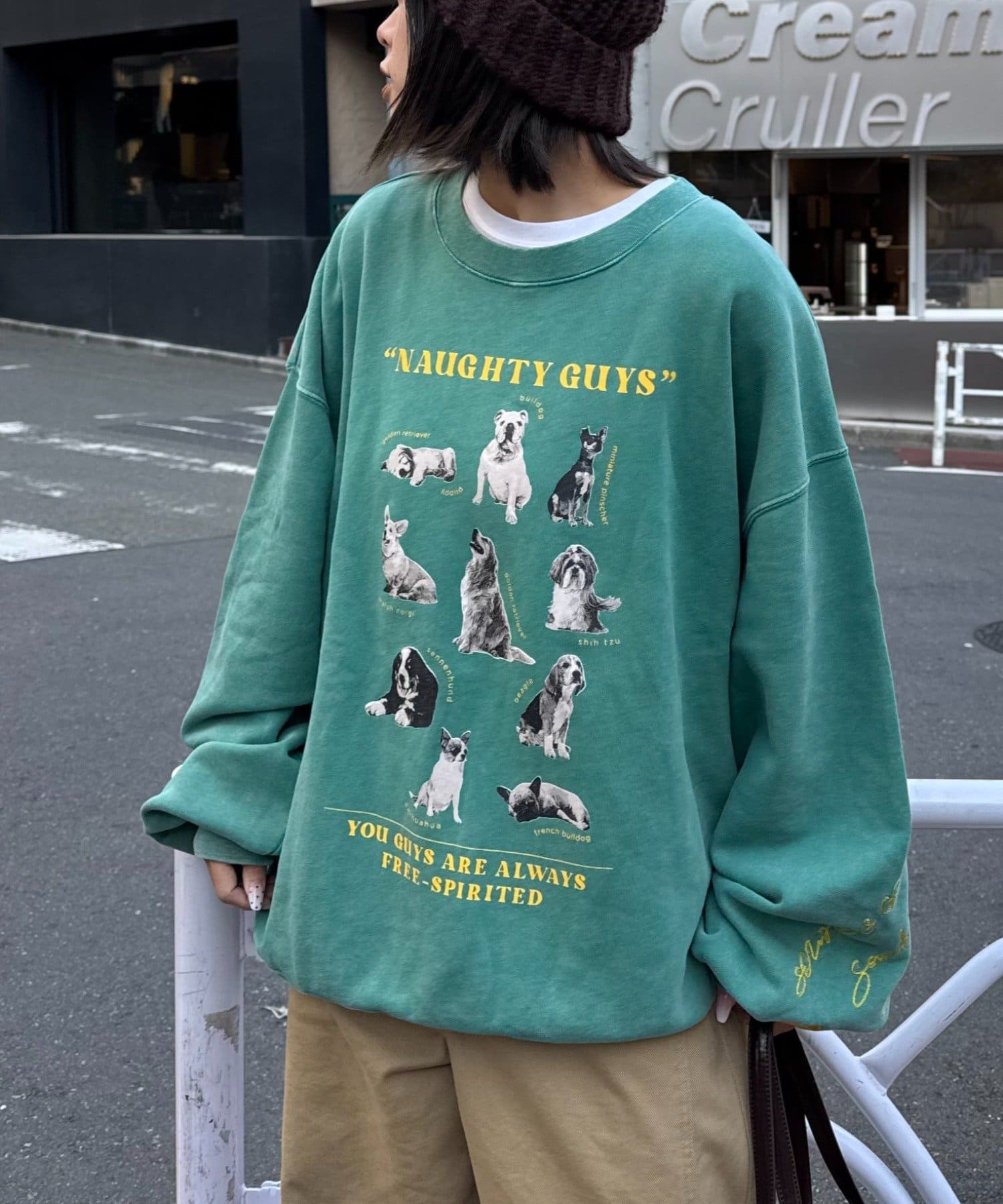 CIAOPANIC TYPY(チャオパニックティピー) 【SOUNDS GOOOOD】DOGプリント刺繍ヴィンテージスウェット