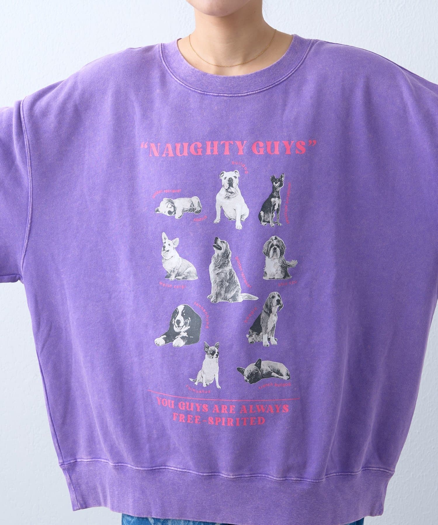 CIAOPANIC TYPY(チャオパニックティピー) 【SOUNDS GOOOOD】DOGプリント刺繍ヴィンテージスウェット