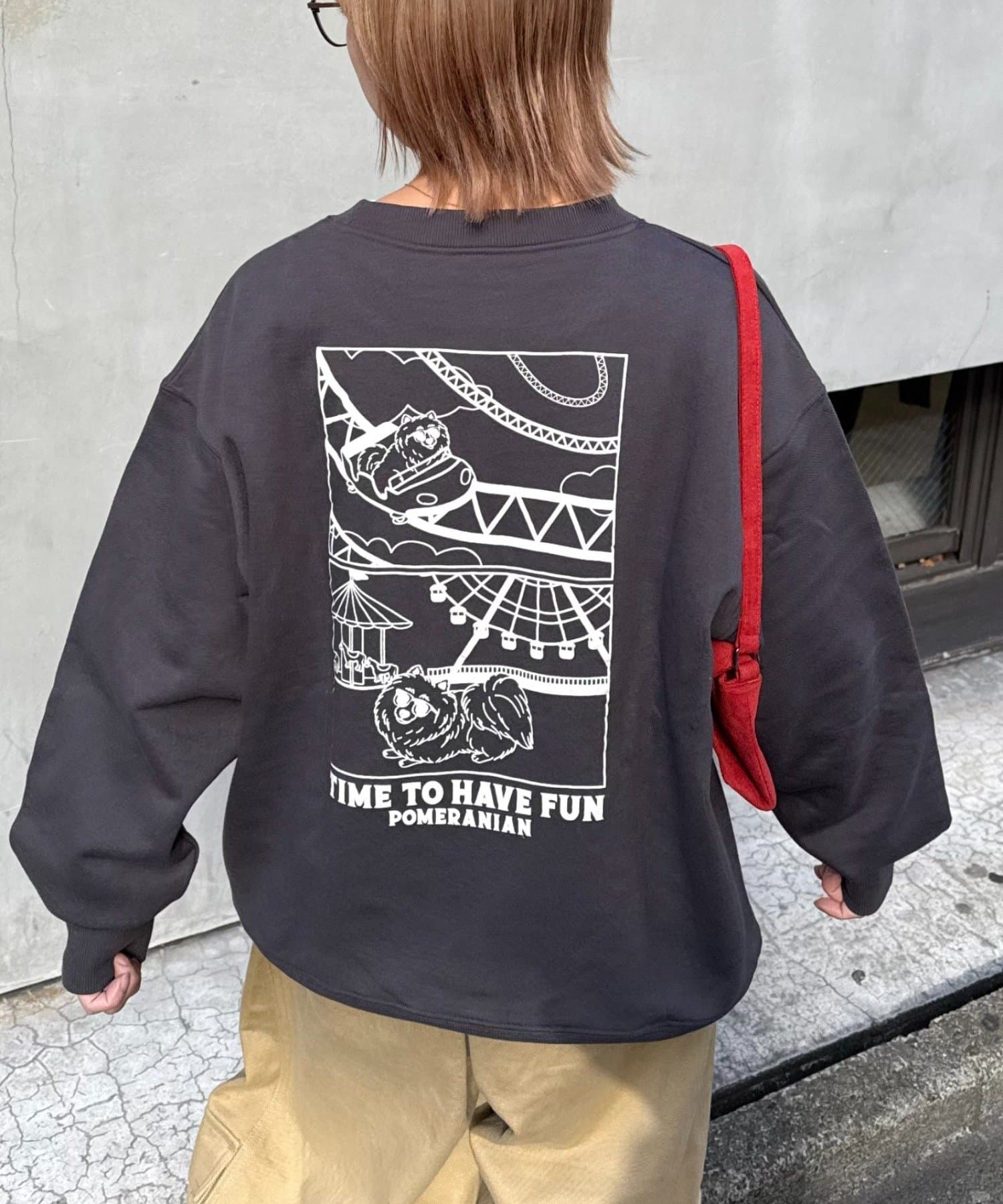 CIAOPANIC TYPY(チャオパニックティピー) 【ユニセックス】DOGS刺繍ロゴプリントスウェット