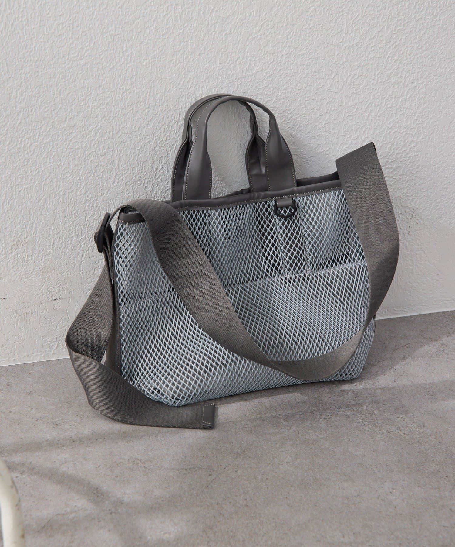 ear PAPILLONNER(イア パピヨネ) 【ouchi/ほし企画】ダイヤメッシュ2WAYトートバッグS