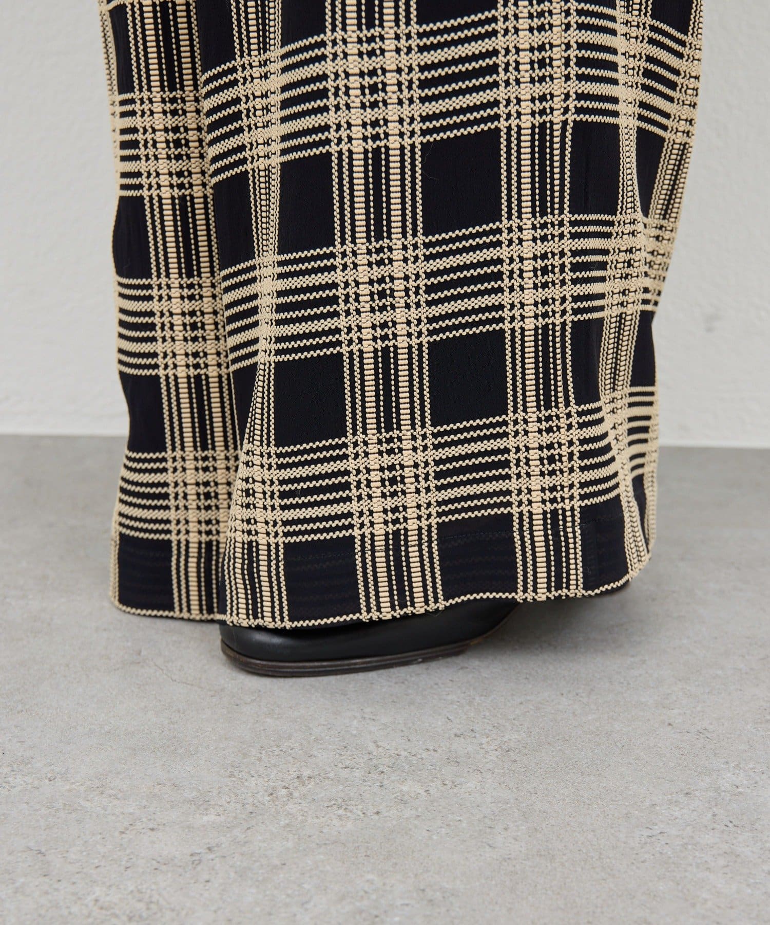 GALLARDAGALANTE(ガリャルダガランテ) ステッチチェックパンツ