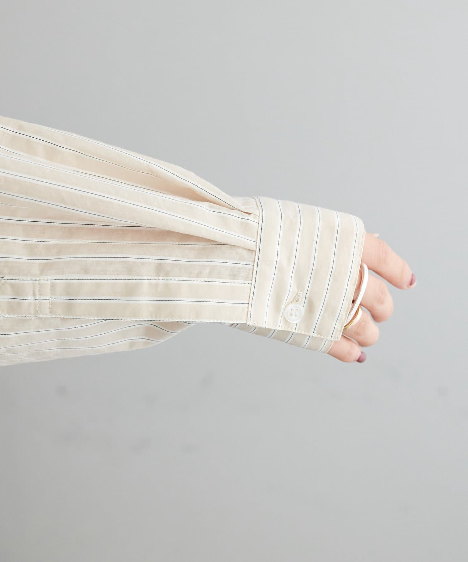 DISCOAT(ディスコート) 【Enlude/ユニセックス】シアーストライプシャツ