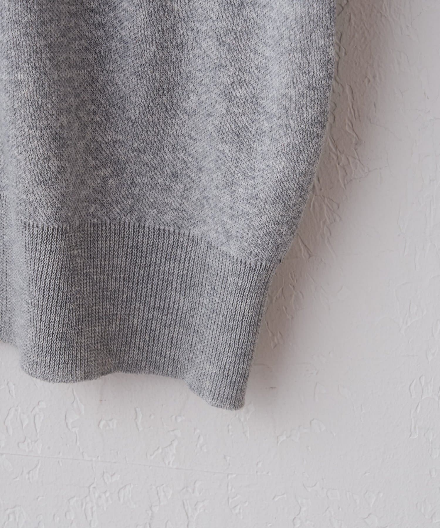 DISCOAT(ディスコート) 【Enlude】スウェットライクヘンリーネックニット《ユニセックス》