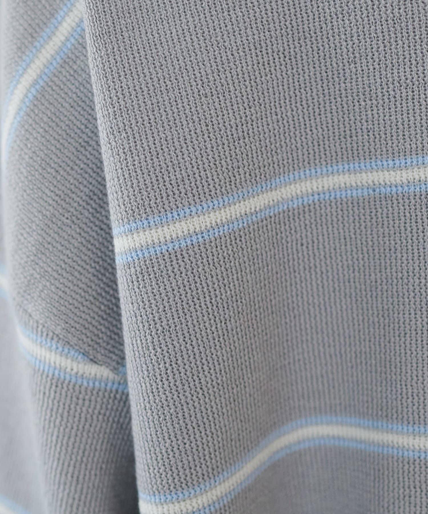 DISCOAT(ディスコート) 【Enlude】ランダムボーダーニットポロ《ユニセックス》