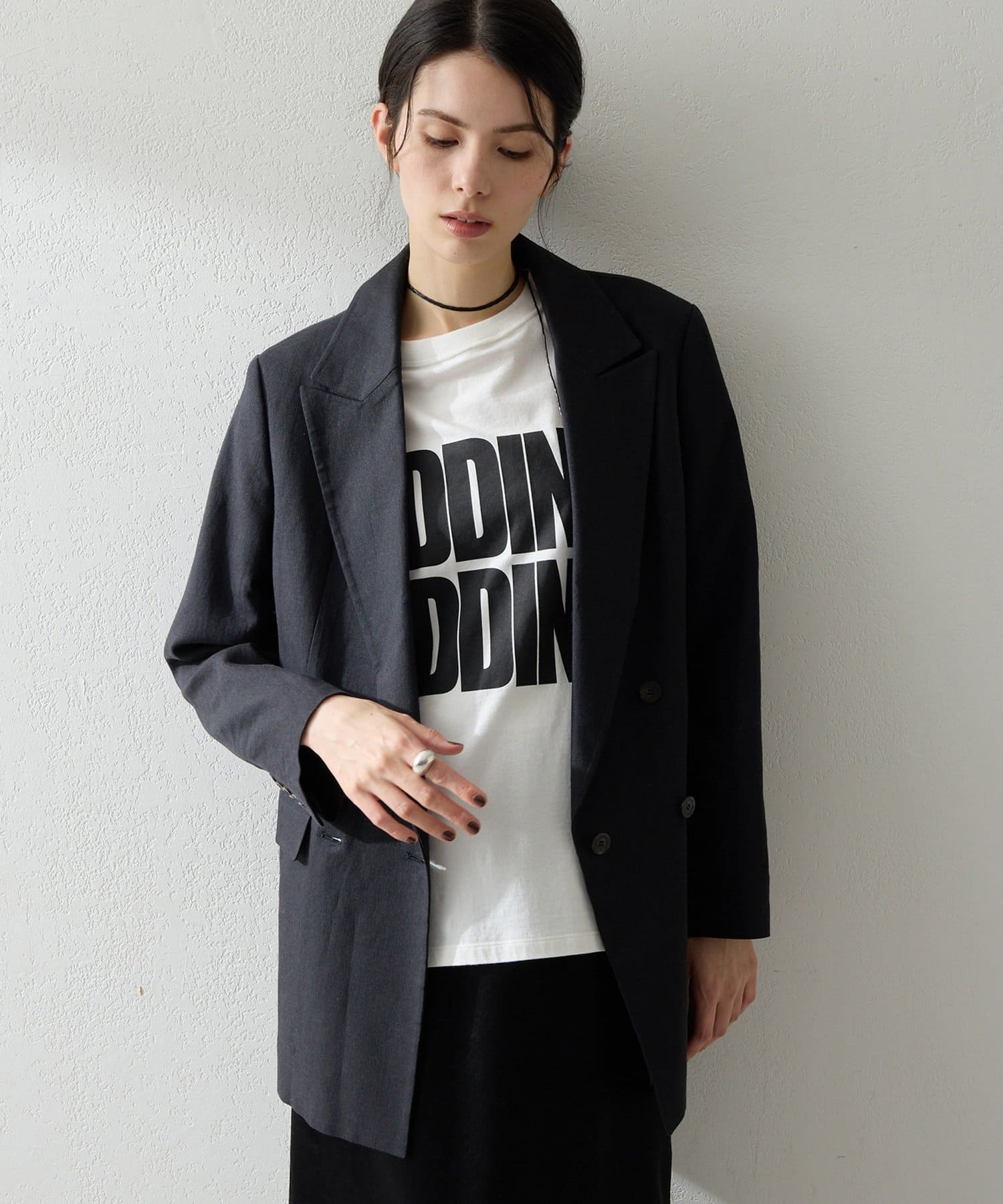 Whim Gazette(ウィム ガゼット) 【THE PAUSE】コットンリネンダブルジャケット