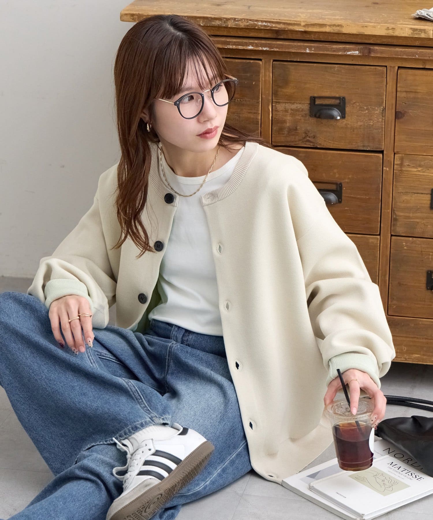 こーとさま トレンド♪/新色追加/ユニセックス】スウェットライク配色クルー