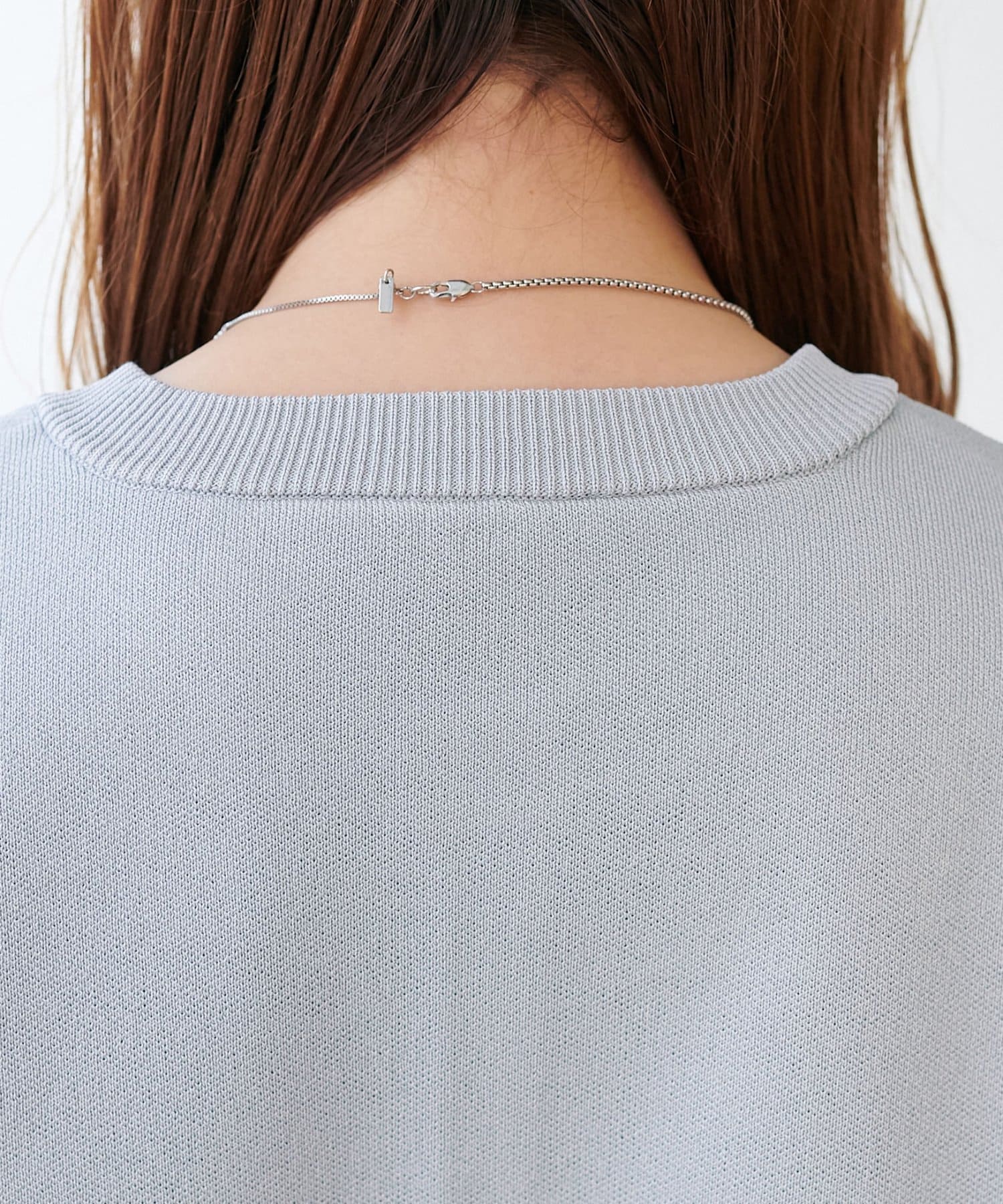 DISCOAT(ディスコート) 【ユニセックス】スウェットライク配色クルーカーディガン