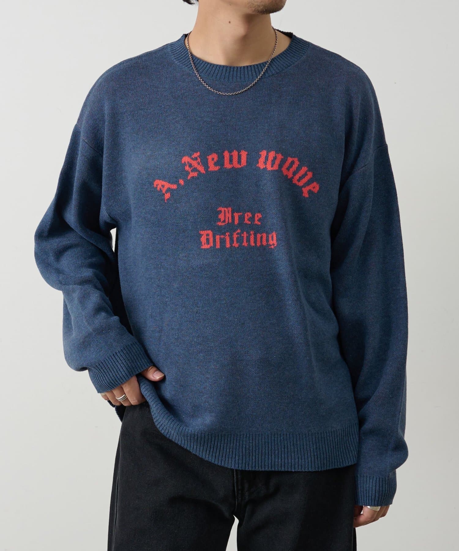 COLONY 2139(コロニー トゥーワンスリーナイン) アーチロゴジャガードニット