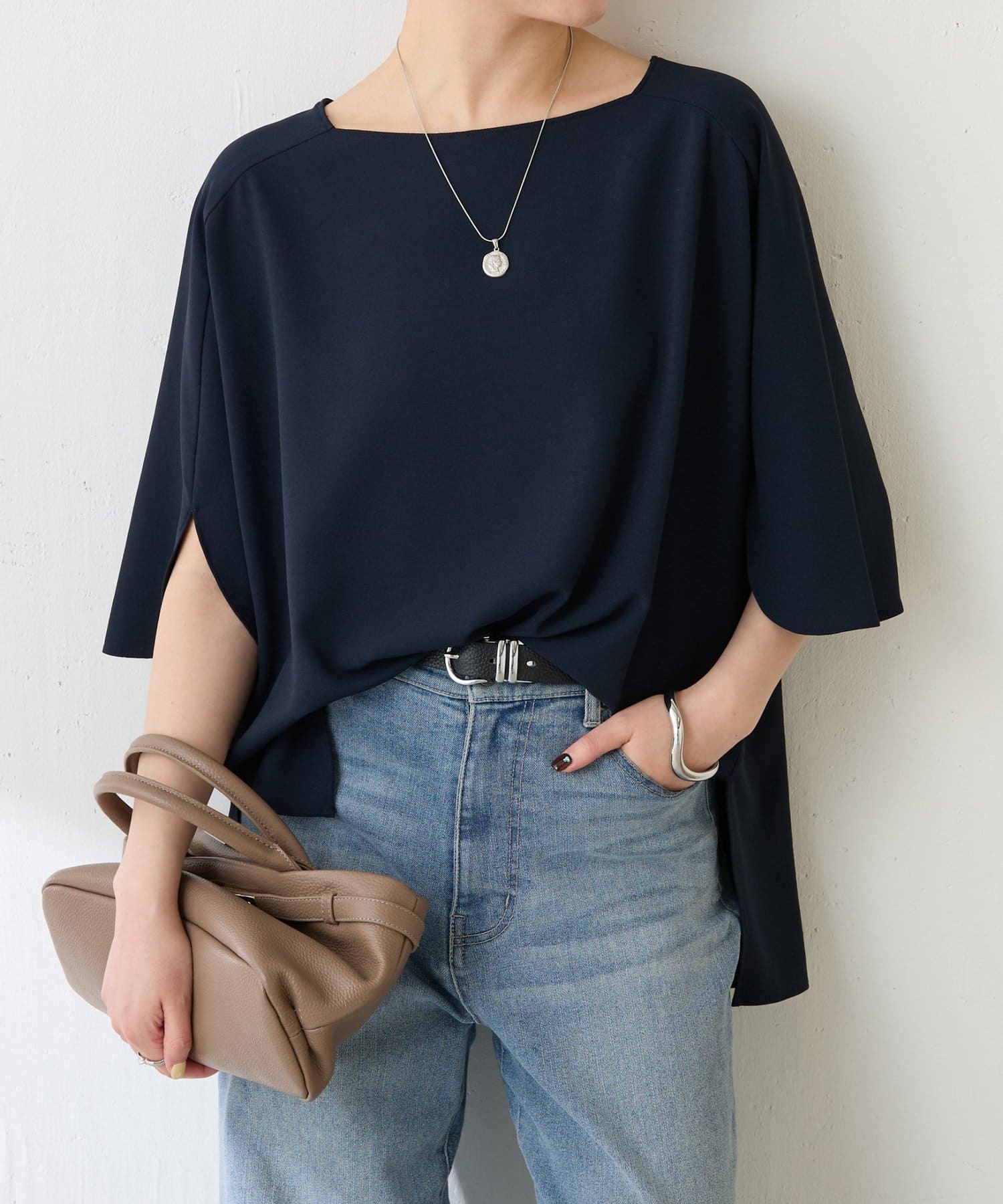 COLLAGE GALLARDAGALANTE(コラージュ ガリャルダガランテ) 【人気シリーズ/高機能】ジャージスクエアブラウス/セットアップ