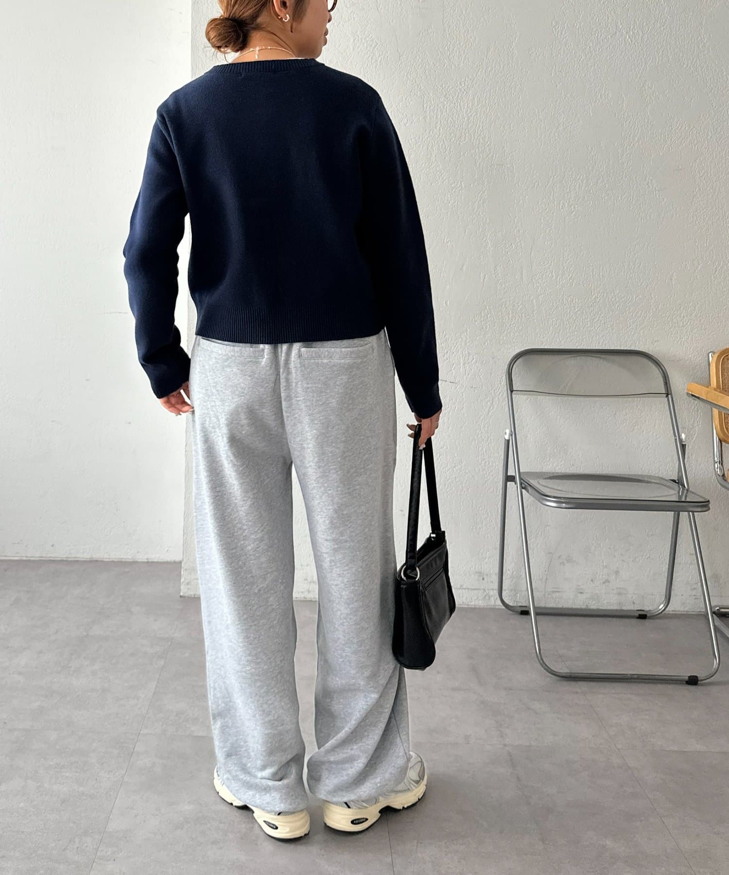 DISCOAT(ディスコート) 【Enlude/ユニセックス】ワンポイント刺繍バレルスウェットパンツ