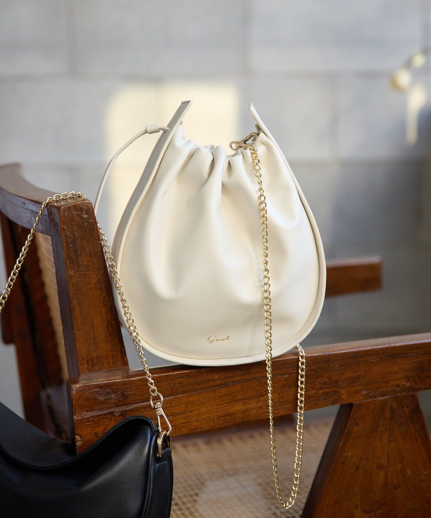 gemeil(ジェムイル) ２WAY巾着チェーンバッグ（PT-361）