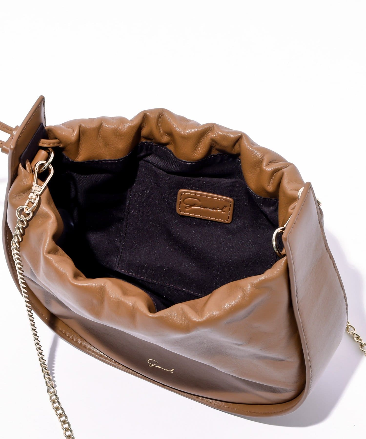 gemeil(ジェムイル) ２WAY巾着チェーンバッグ（PT-361）