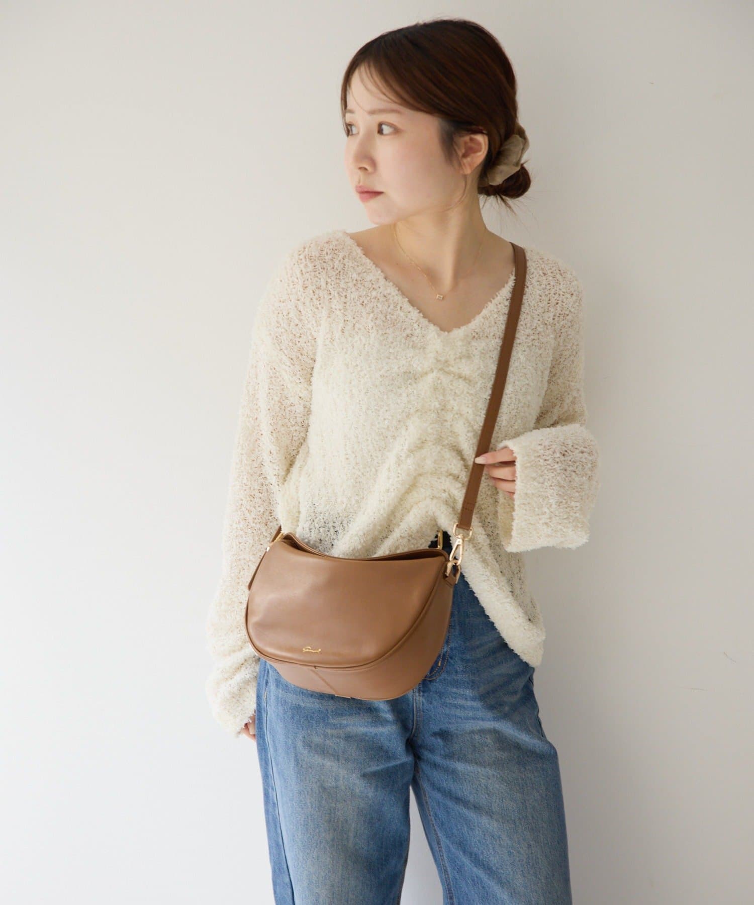 gemeil(ジェムイル) 2WAYハーフムーンチェーンバッグ（PT-362）