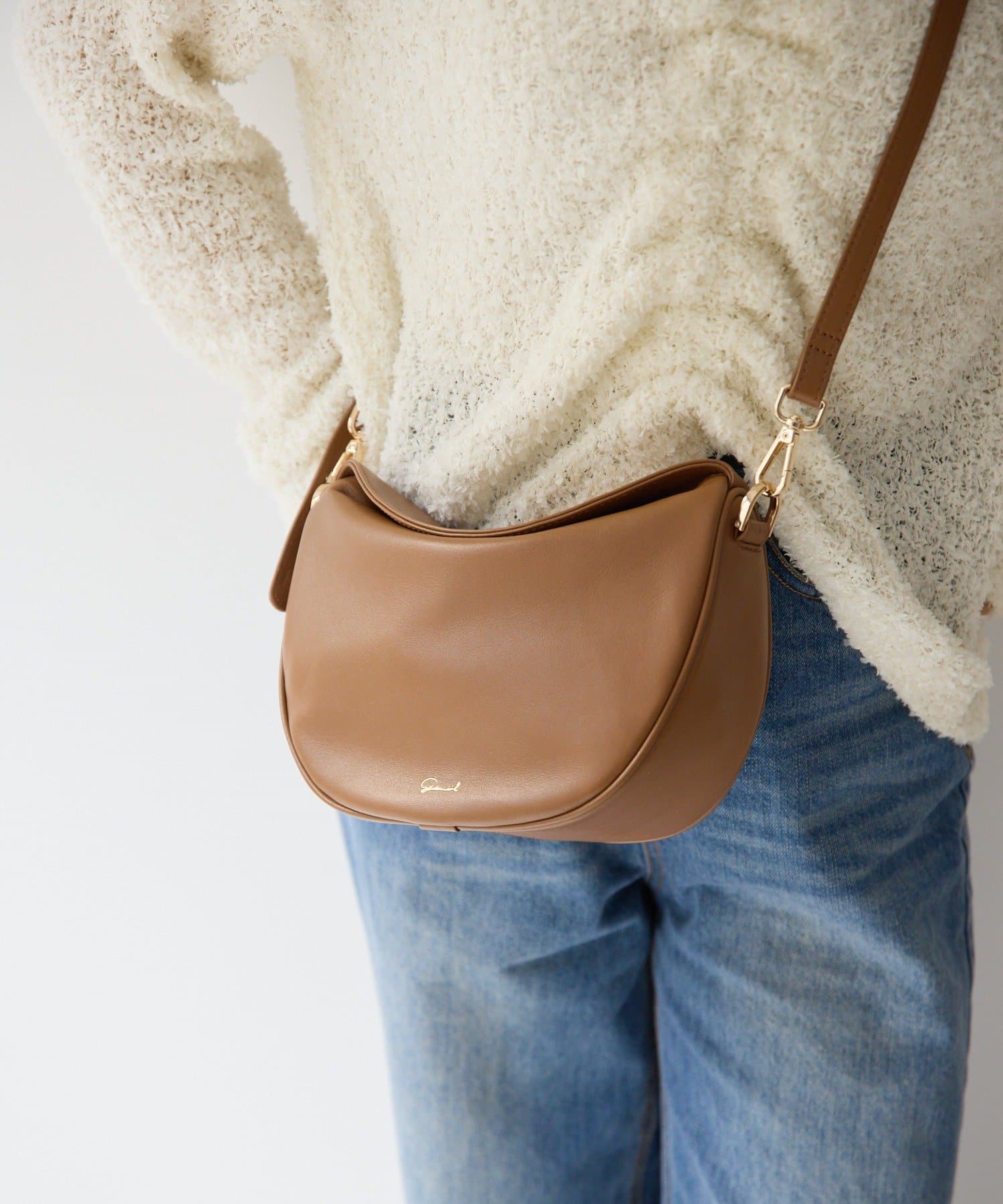 gemeil(ジェムイル) 2WAYハーフムーンチェーンバッグ（PT-362）