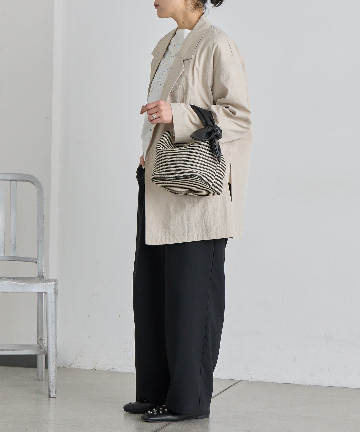 ear PAPILLONNER(イア パピヨネ) 雑材柄ワンハンドルバッグS