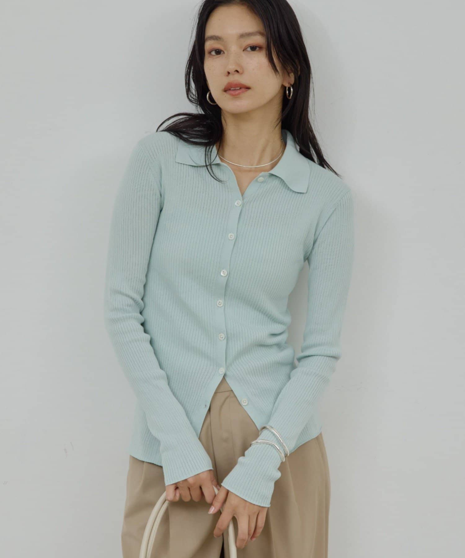 GALLARDAGALANTE(ガリャルダガランテ) 【近日予約開始】ポロリブニット