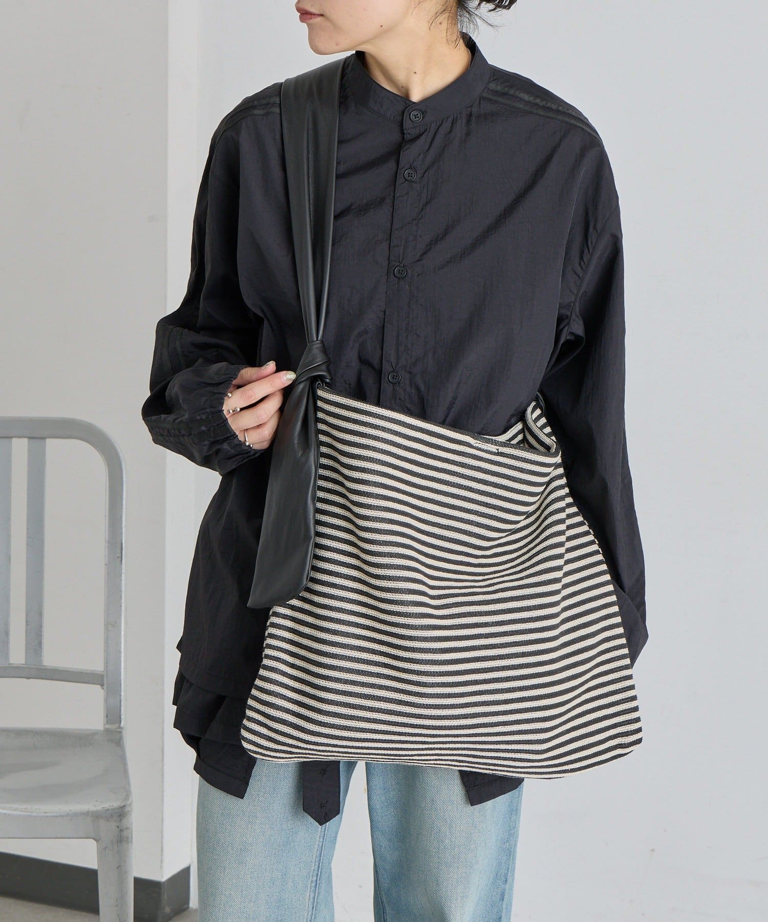 ear PAPILLONNER(イア パピヨネ) 雑材柄ワンハンドルバッグL《A4サイズ対応》