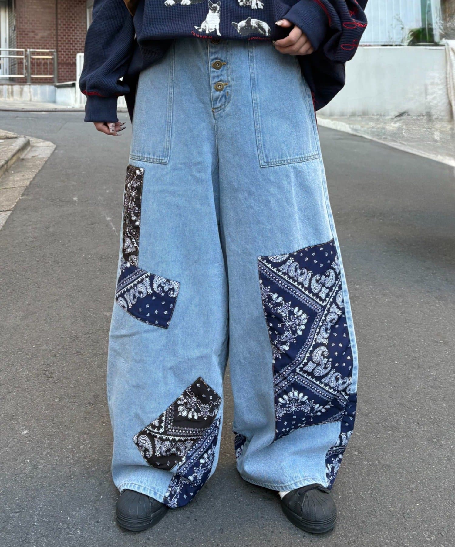 CIAOPANIC TYPY(チャオパニックティピー) 【SOUNDSGOOOOD】バンダナデニムパンツ