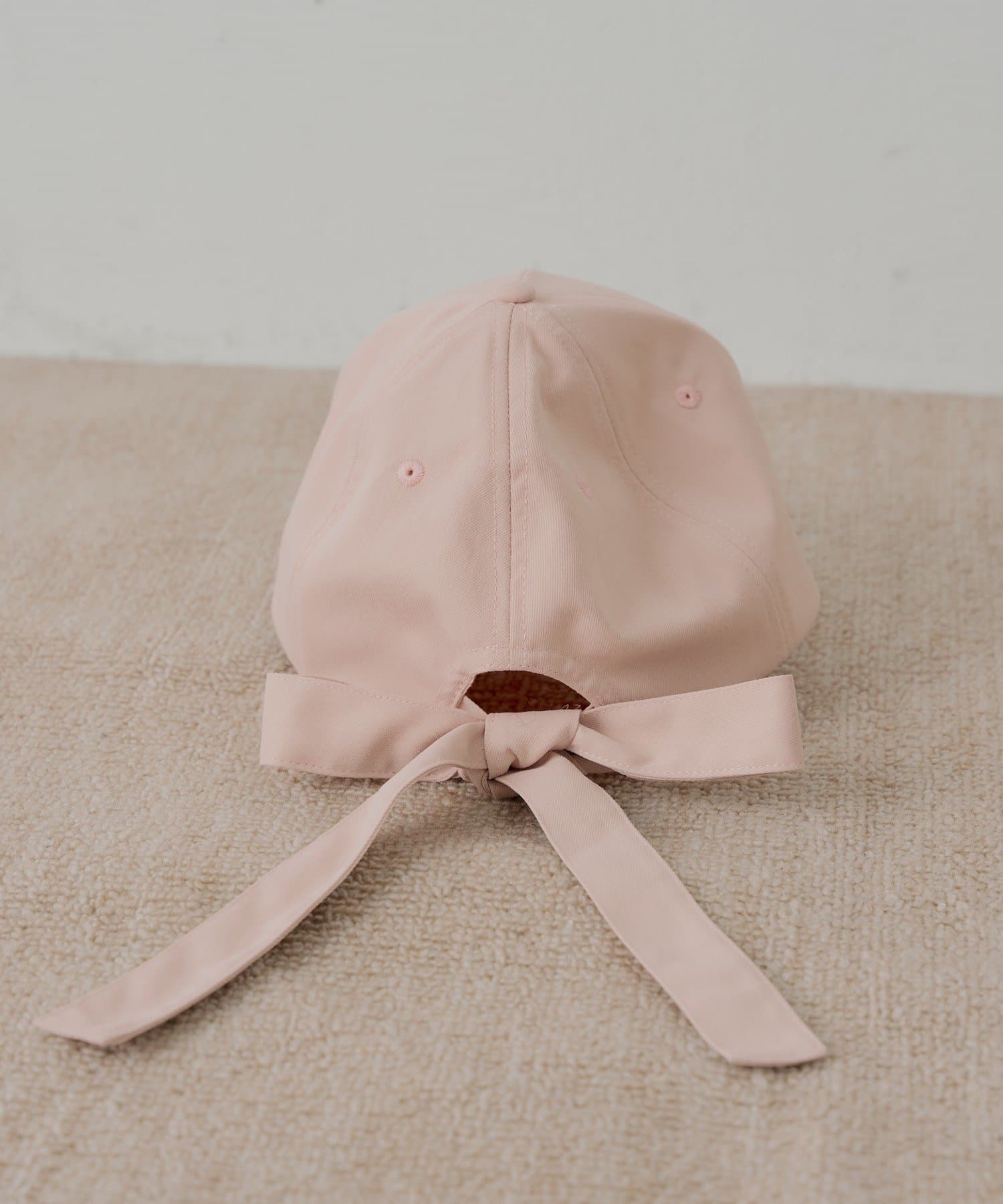Chico(チコ) 【12/19(金)18時販売】バックリボン刺繍キャップ