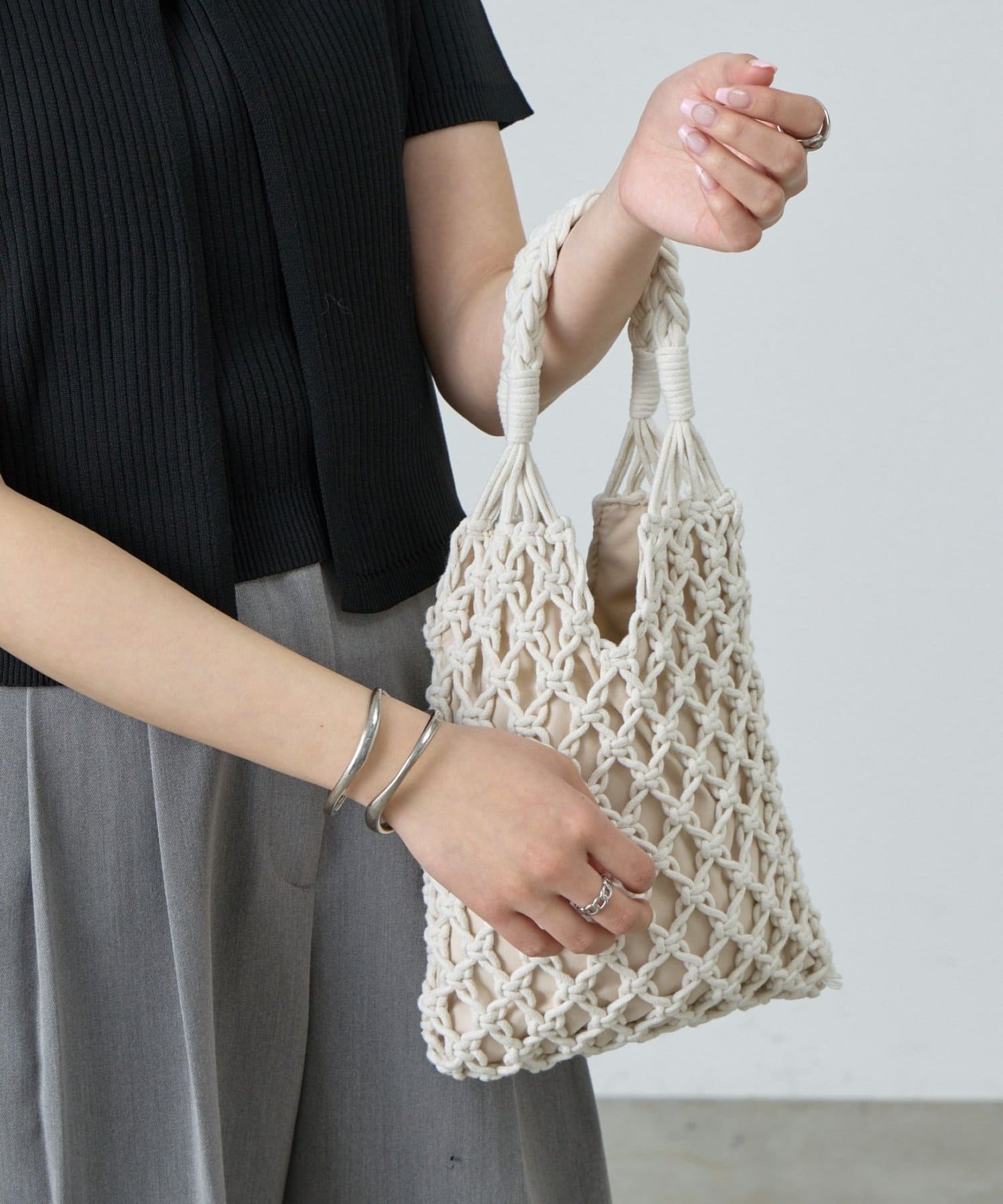 COLONY 2139(コロニー トゥーワンスリーナイン) 【リバイバル/新色追加】マクラメトートバッグ