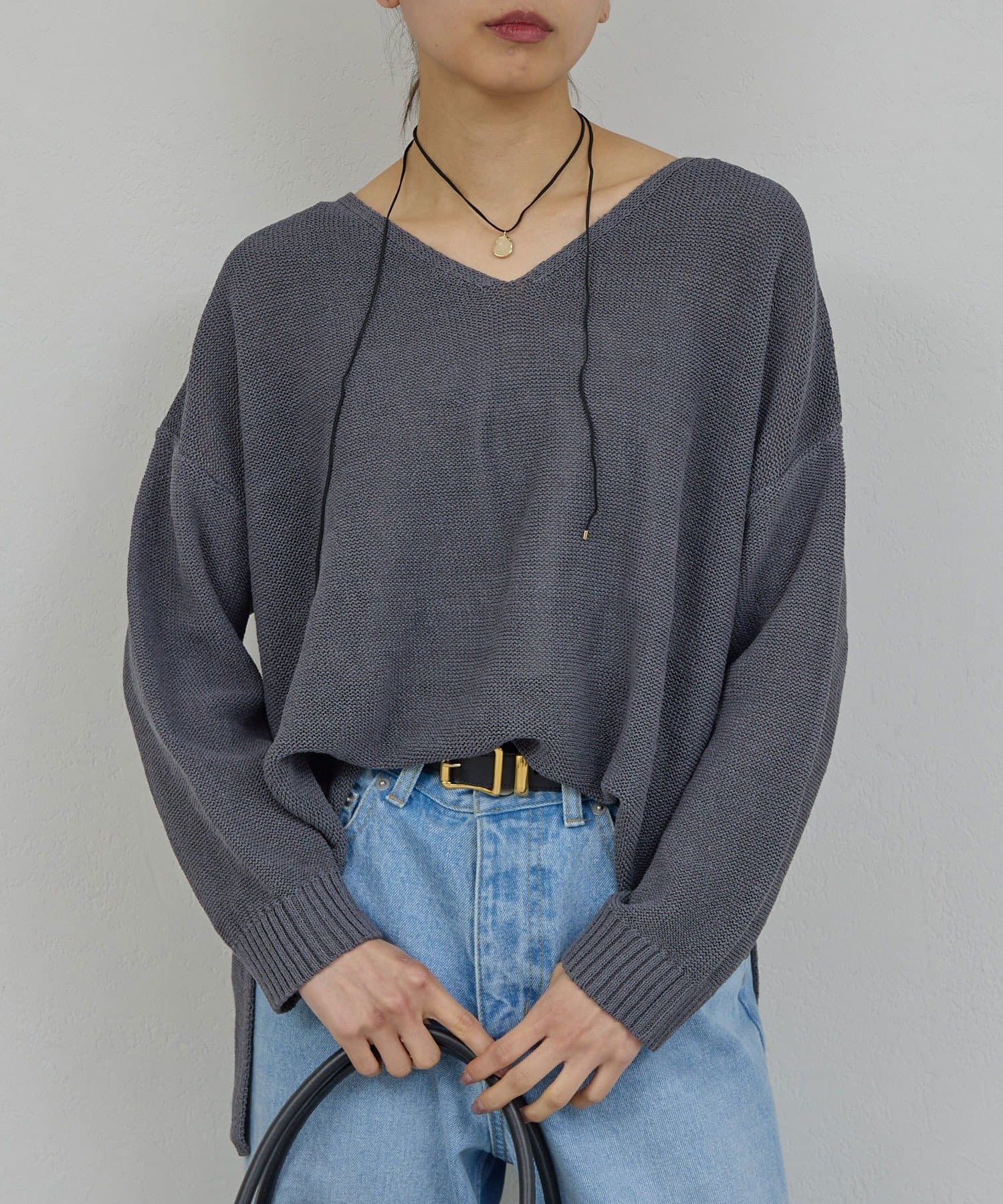 GALLARDAGALANTE(ガリャルダガランテ) 【春先の必需品！】コットンメッシュプルオーバー