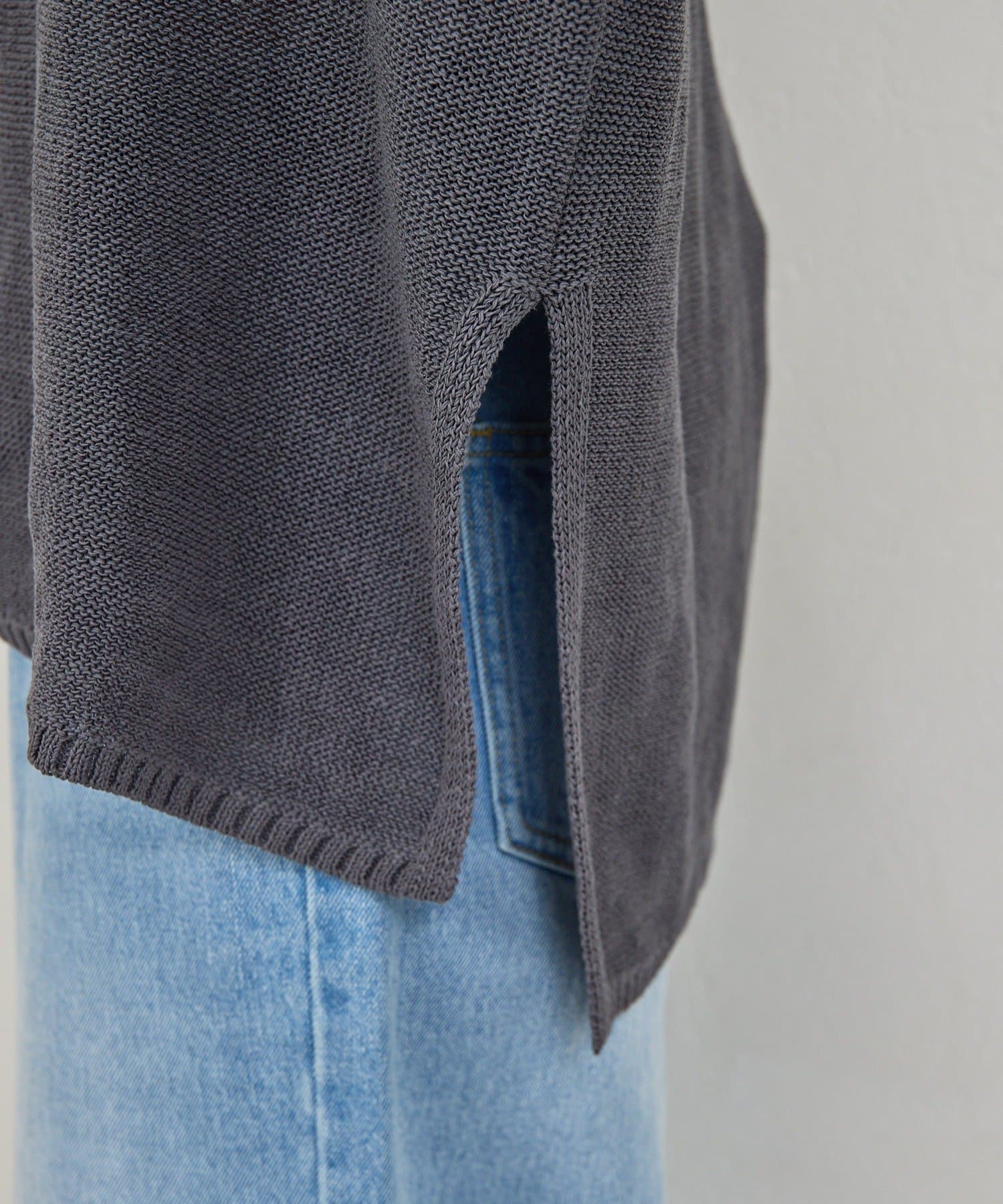 GALLARDAGALANTE(ガリャルダガランテ) 【春先の必需品！】コットンメッシュプルオーバー