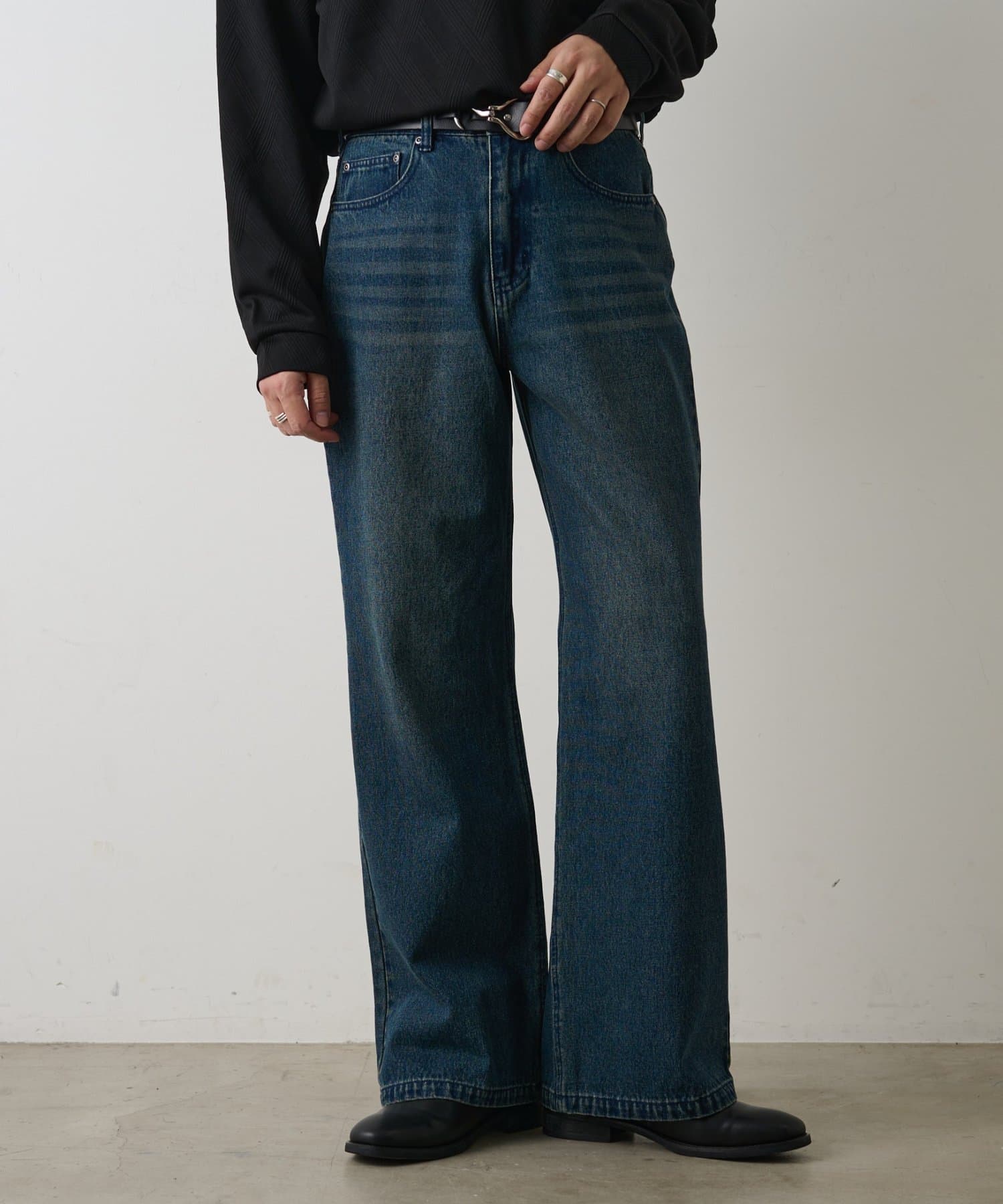 COLONY 2139(コロニー トゥーワンスリーナイン) 【セットアップ対応】セミフレアウォッシュドデニムパンツ