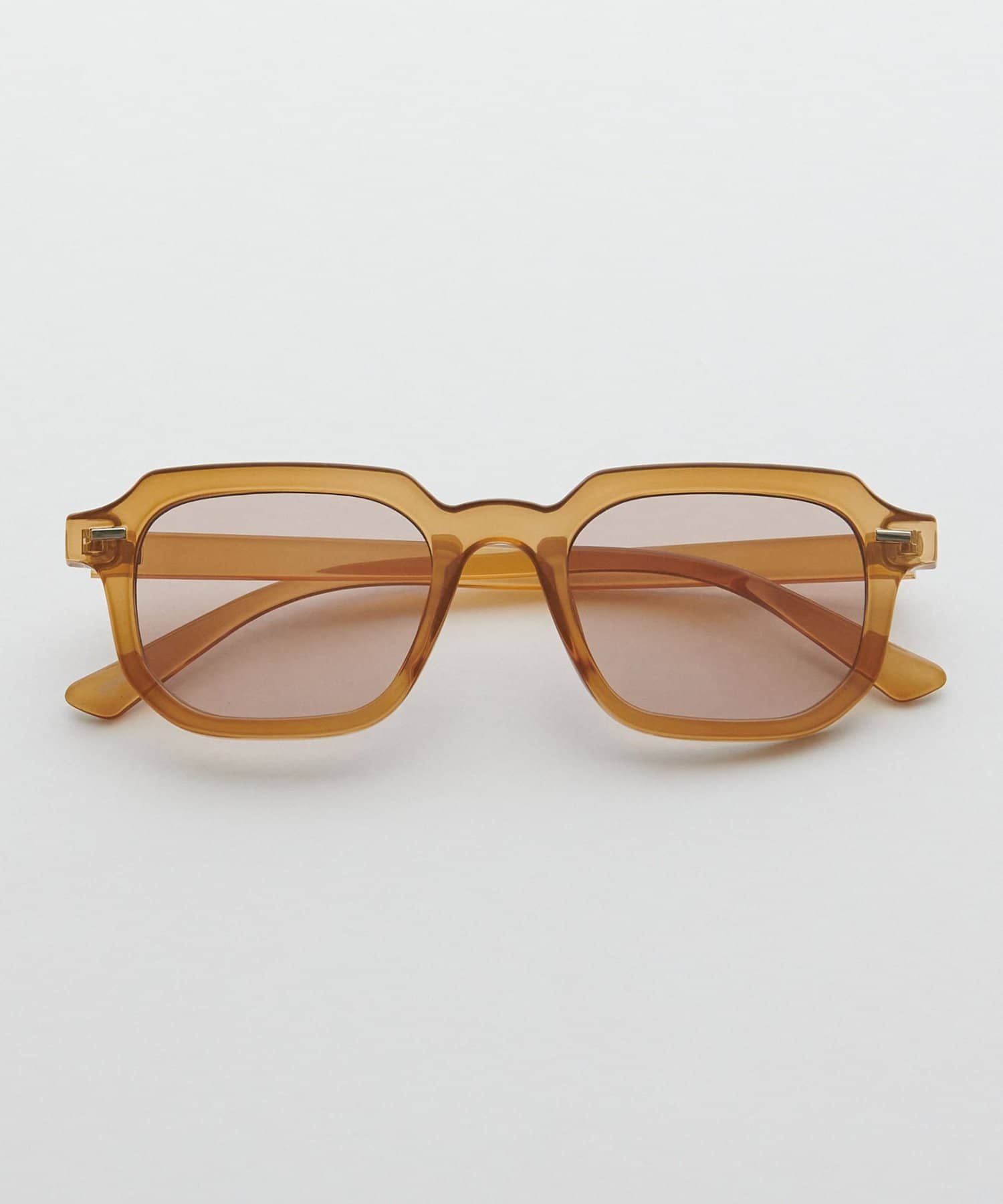 DISCOAT(ディスコート) リベット付きスクエアフレームサングラス