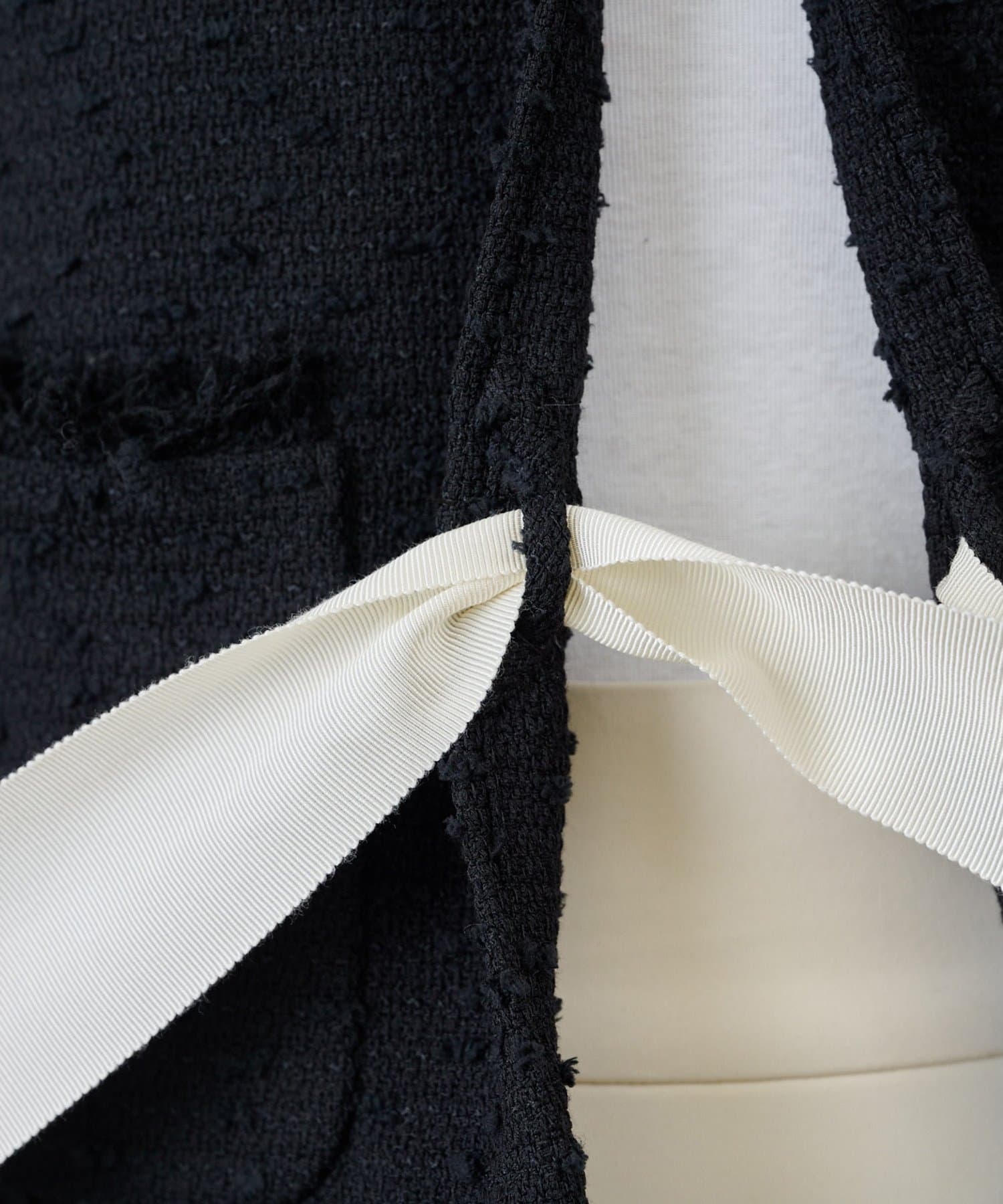 Whim Gazette(ウィム ガゼット) ネップツイードリボンジャケット