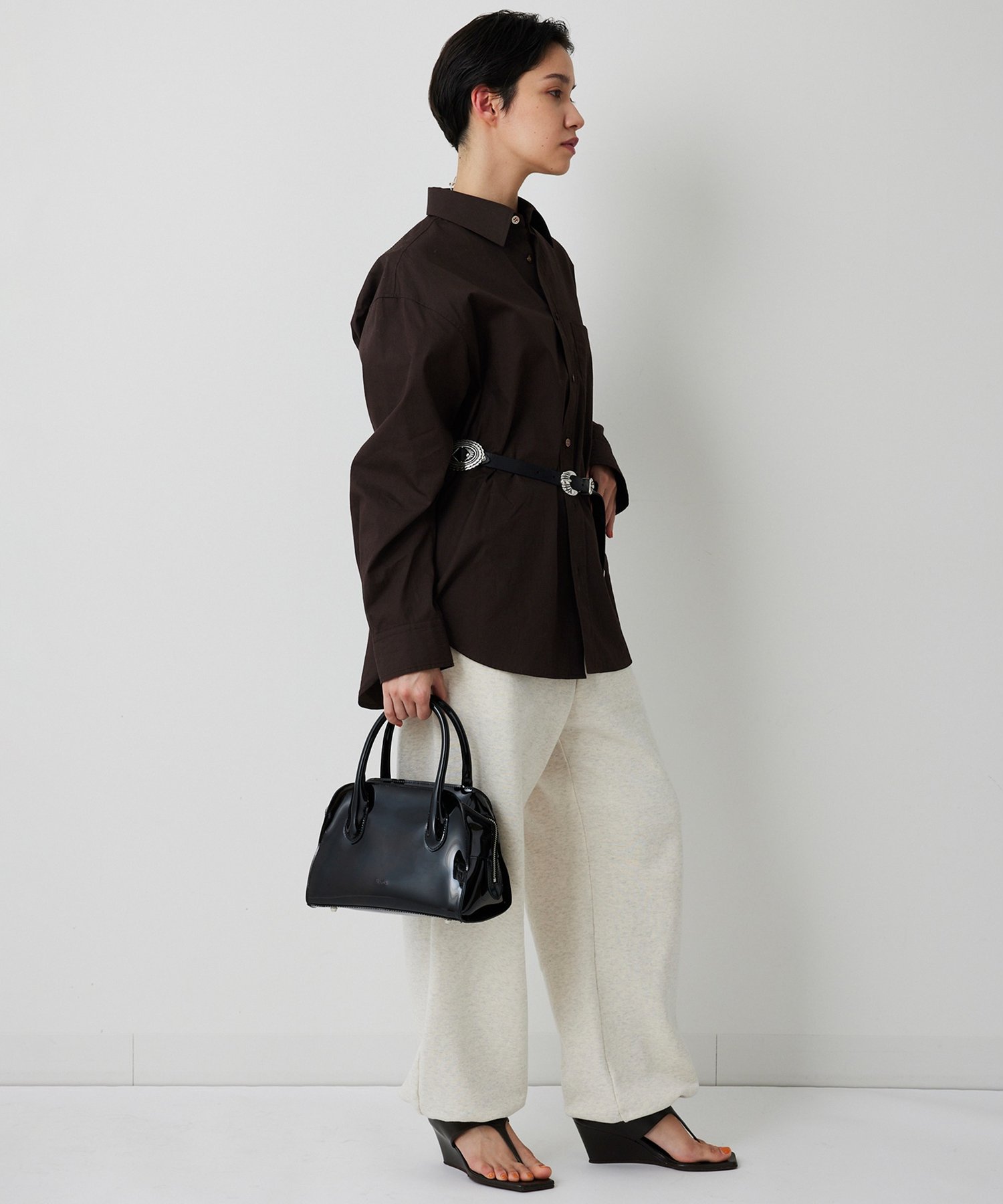 Whim Gazette(ウィム ガゼット) ＜インフルエンサーコラボ＞ブロードシャツ