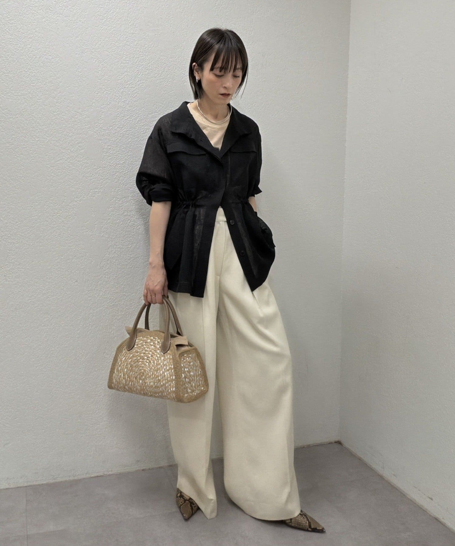 GALLARDAGALANTE(ガリャルダガランテ) 【3/20(金)10:30～予約開始】【SACHIKOコラボ】シアーメッシュミリタリージャケット