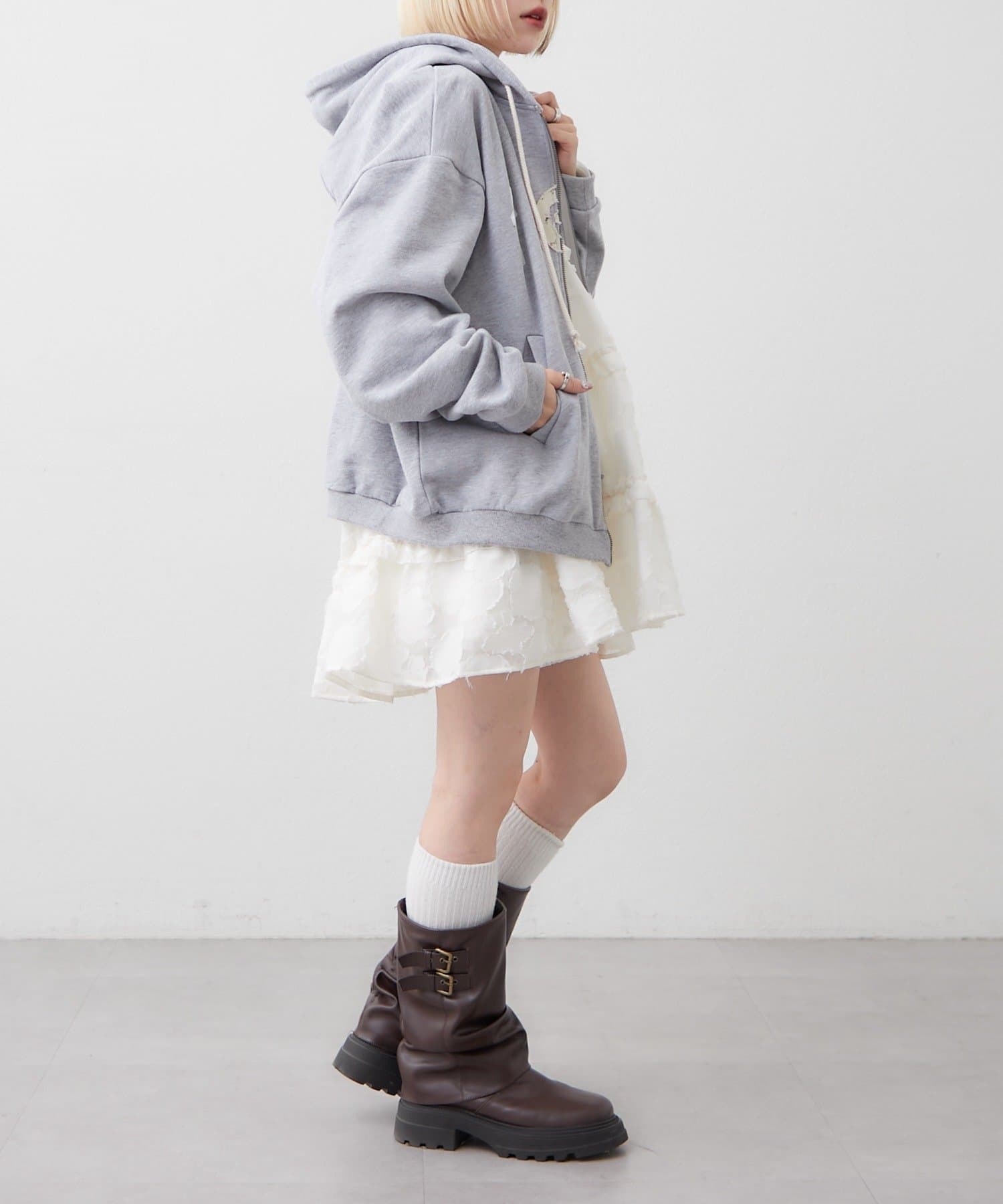 w closet(ダブルクローゼット) 【好評につき再販決定！】パッチワークパーカー