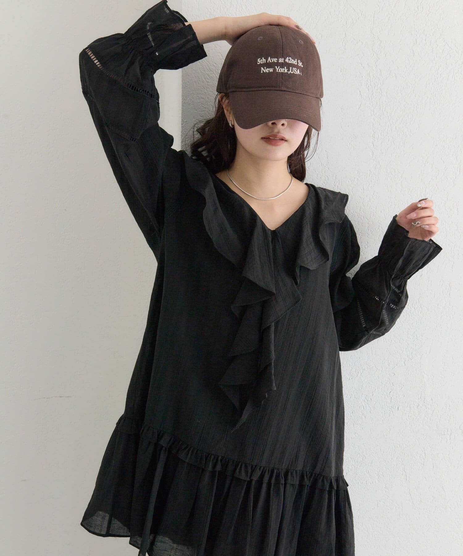 mystic(ミスティック) ラッフルティアードミニワンピース