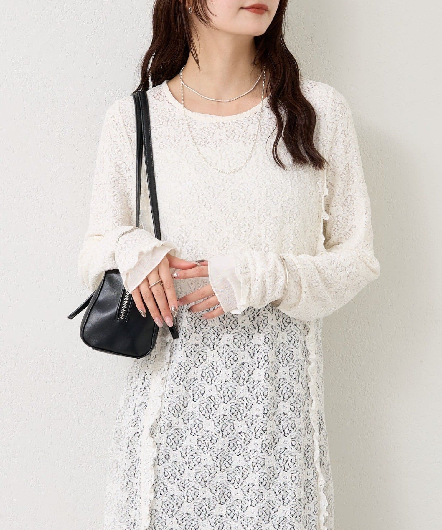 mystic(ミスティック) カットレース切替ワンピース