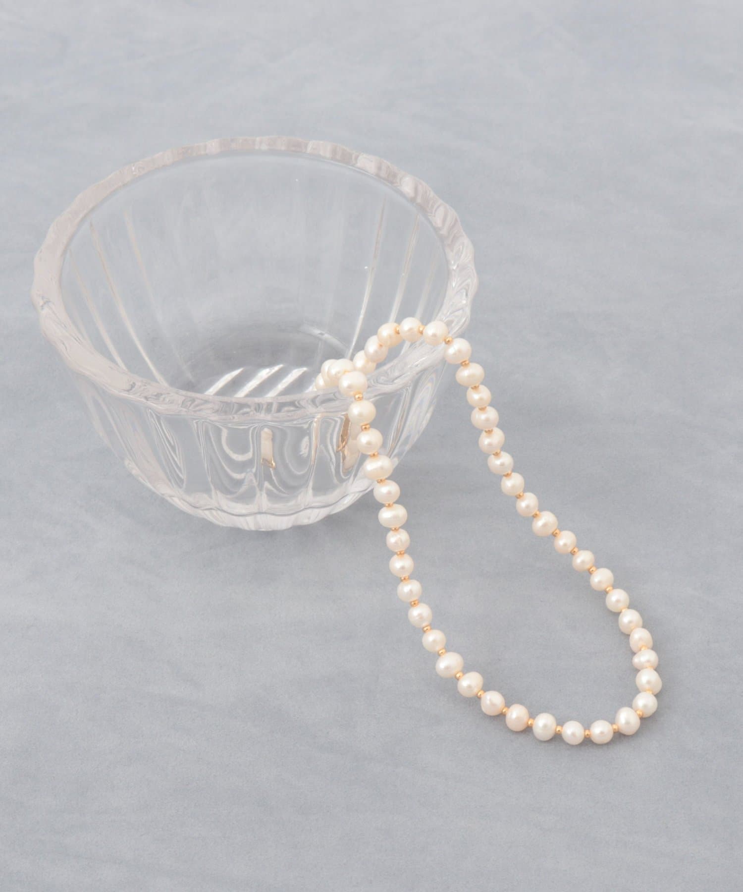 NOLLEY'S(ノーリーズ) 【grace grace/グラスグラス】淡水スキップパールショートネックレス