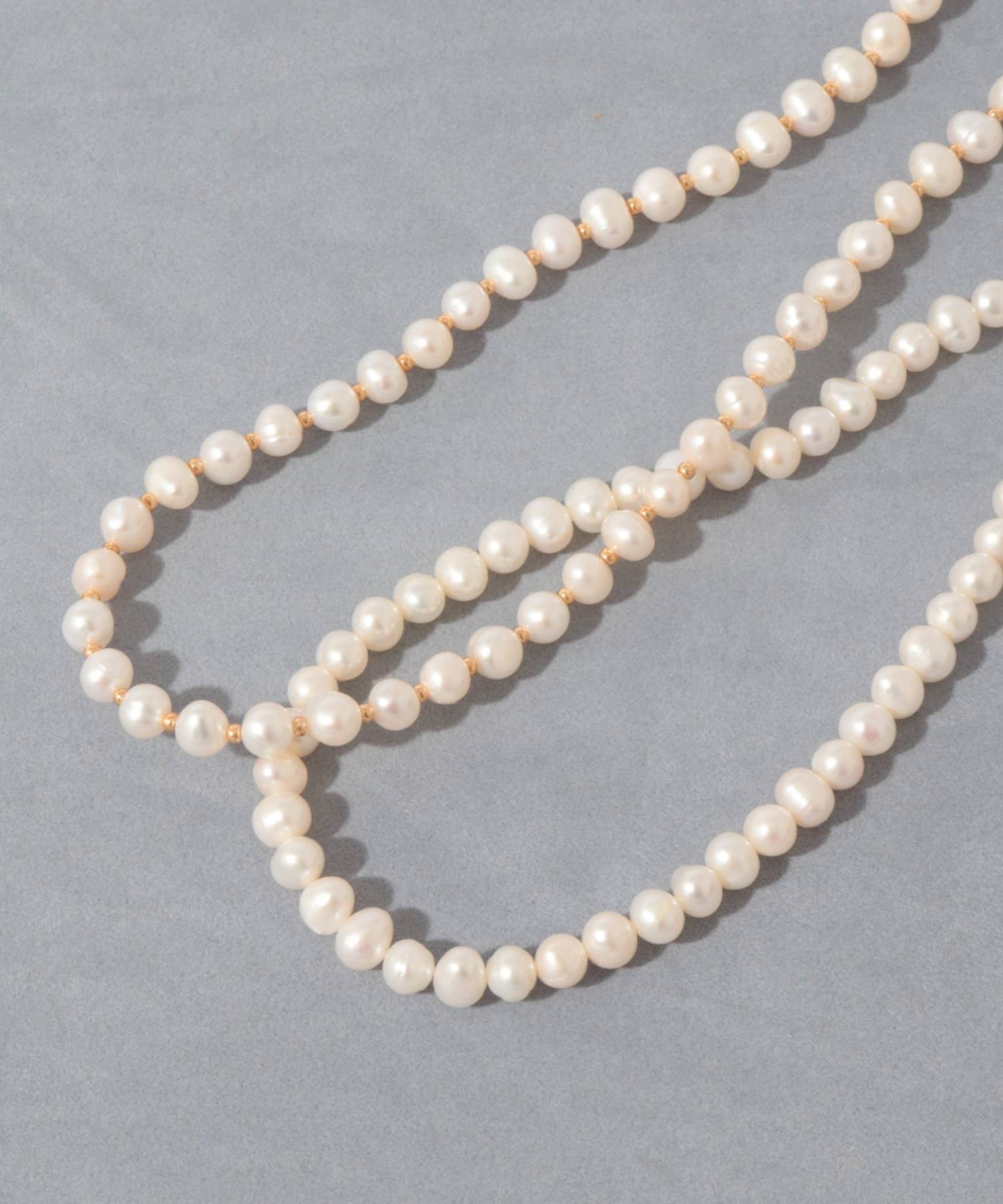 NOLLEY'S(ノーリーズ) 【grace grace/グラスグラス】淡水スキップパールショートネックレス