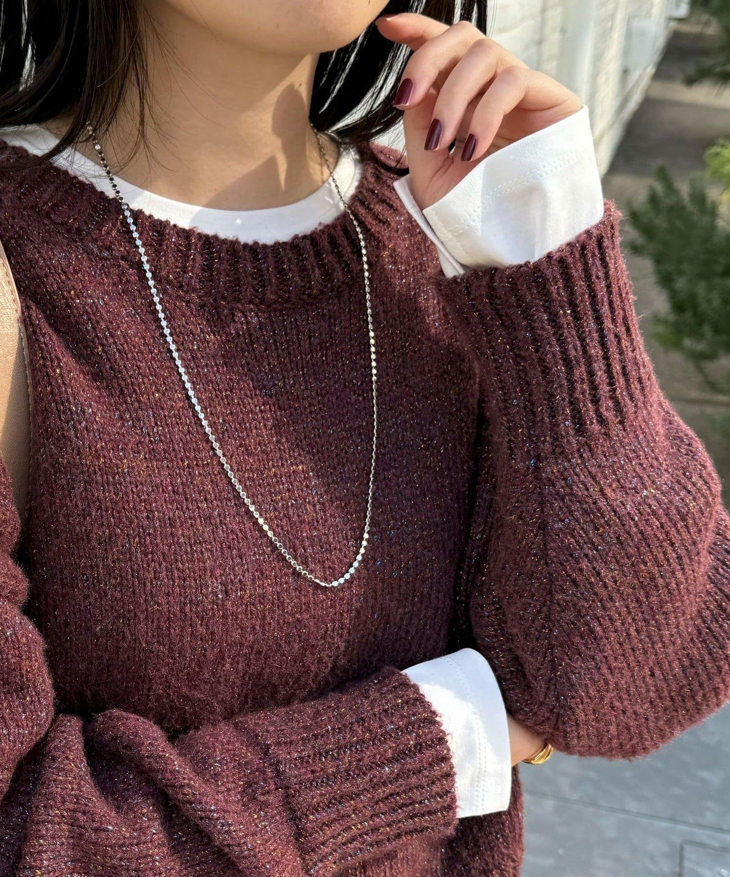 FREDY & GLOSTER(フレディ アンド グロスター) スムースラウンドヘムロンTシャツ